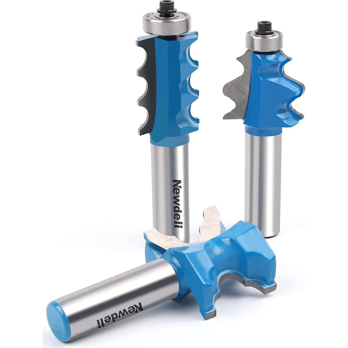 Conjunto de 3 brocas de enrutador Newdeli 12.7mm para madera