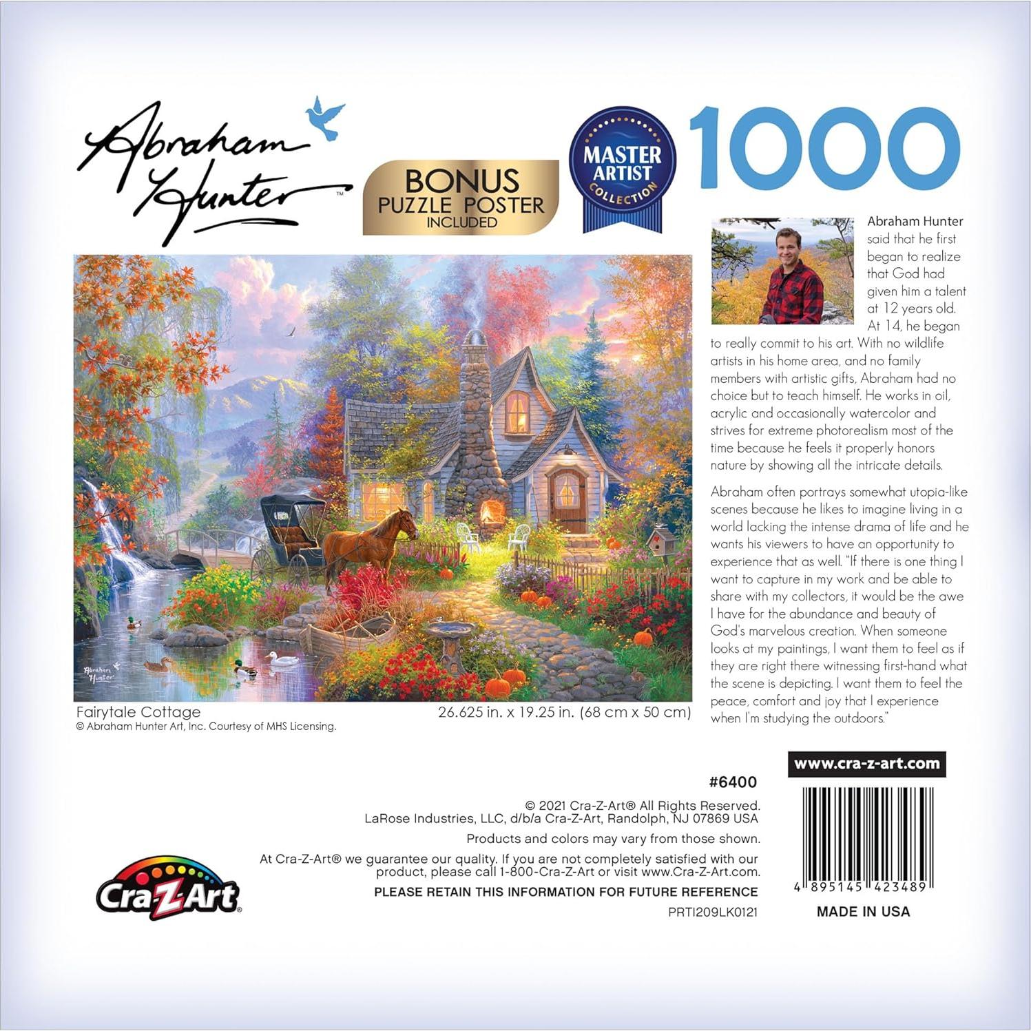 Rompecabezas 1000 Piezas RoseArt Cabaña de Cuento de Hadas