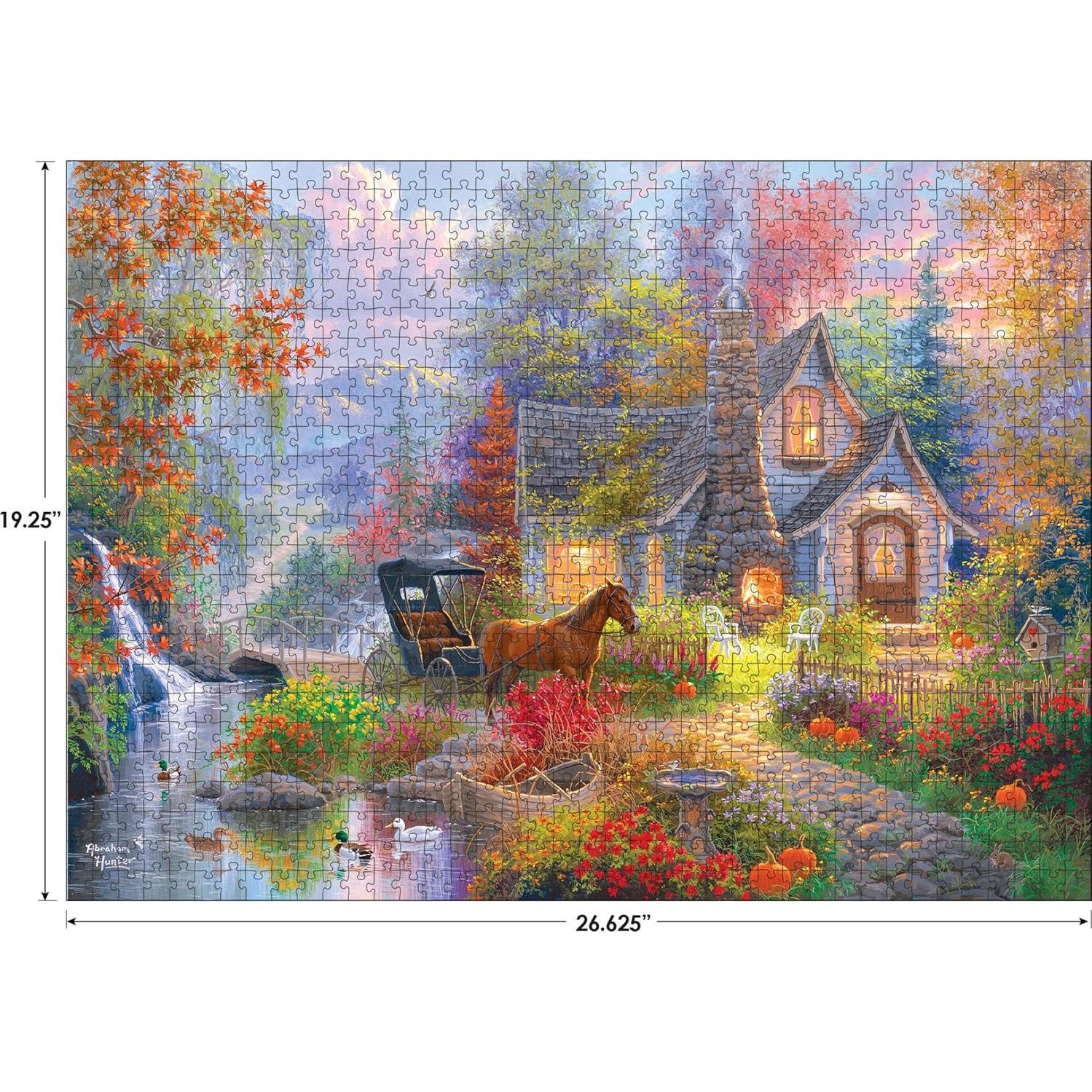 Rompecabezas 1000 Piezas RoseArt Cabaña de Cuento de Hadas