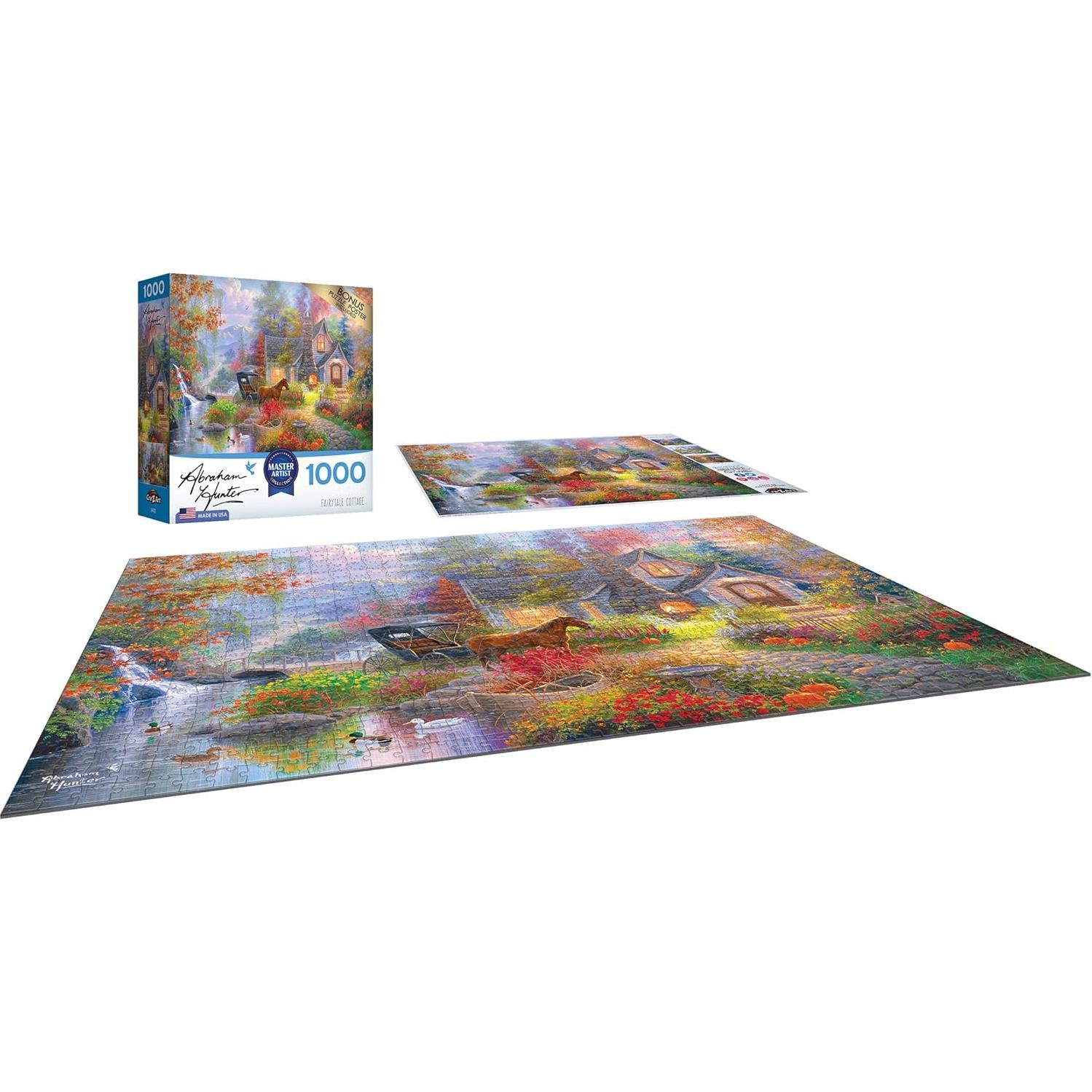 Rompecabezas 1000 Piezas RoseArt Cabaña de Cuento de Hadas