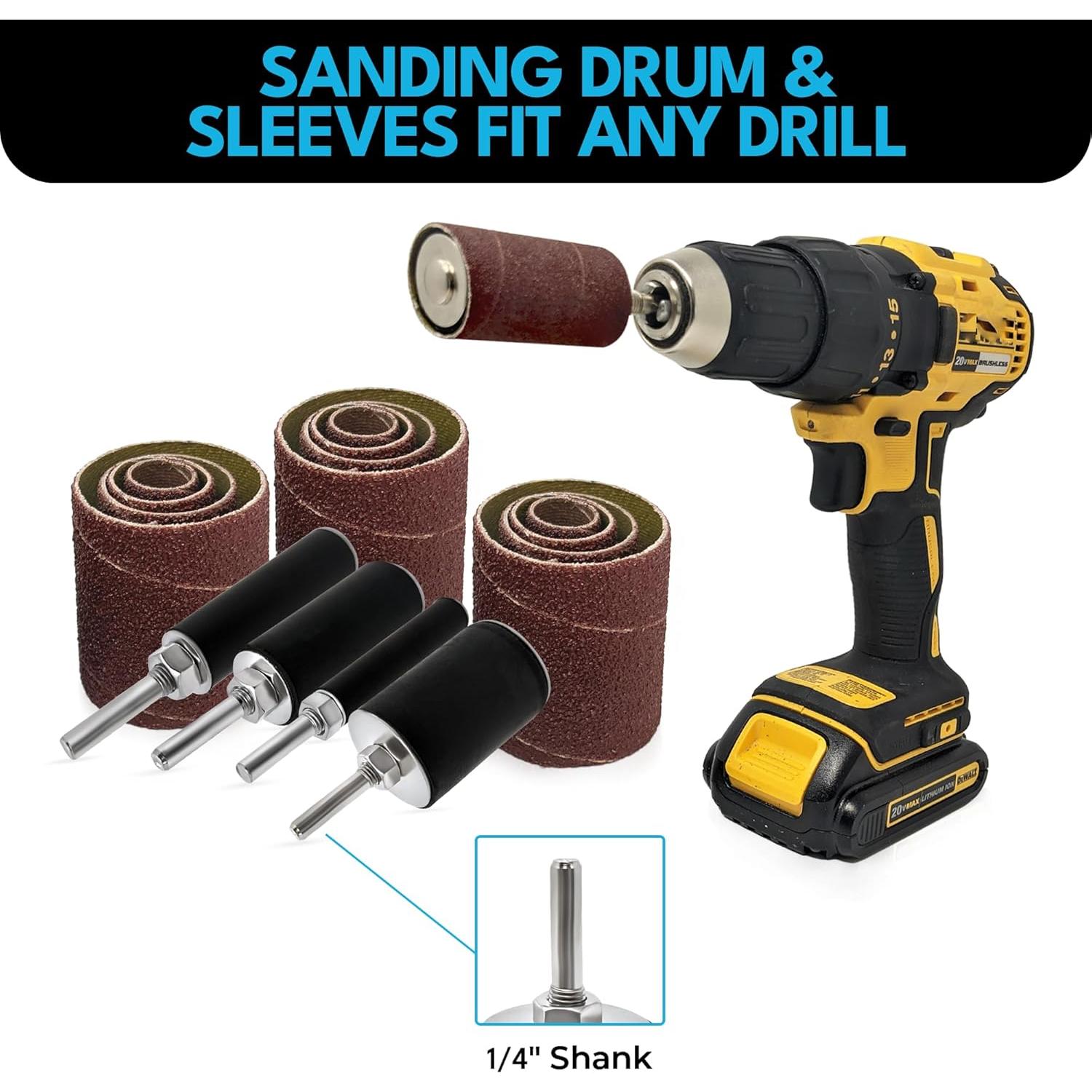 Juego de 16 tambores y mangas de lijado LINE10 Tools