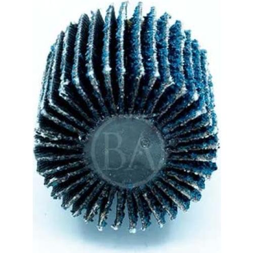 Benchmark Abrasives Zirconia 1 Inch Flap Wheel 1/4" Shank Mounted Sander for Deburring, Sanding, Grinding, Paint Removal - Polishing Wheel for Drill & Grinder (10 Pack) - 40 Grit