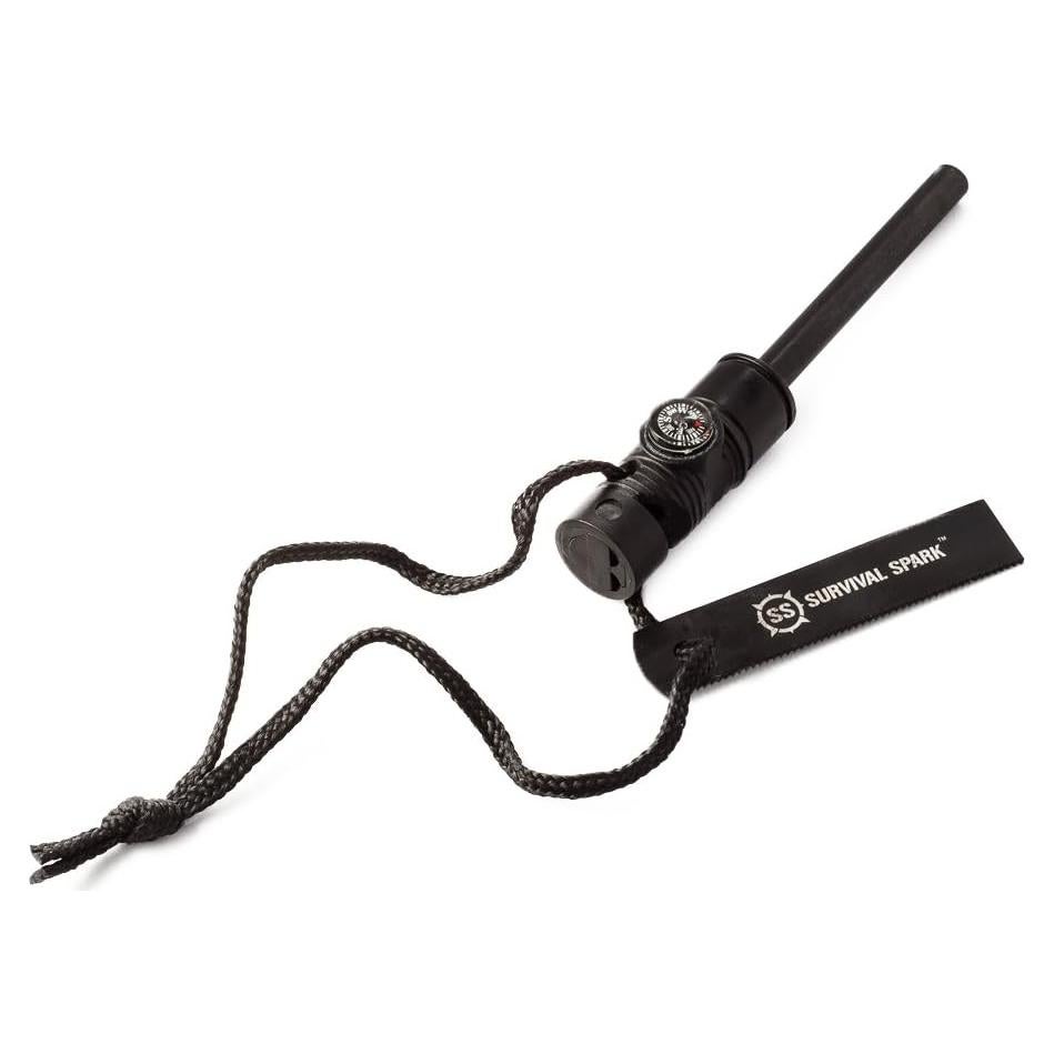 Kit de Inicio de Fuego SharpSurvival - Magnesio, Brújula y Silbato