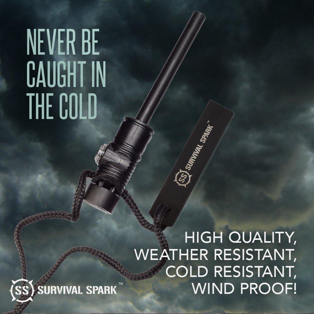 Kit de Inicio de Fuego SharpSurvival - Magnesio, Brújula y Silbato