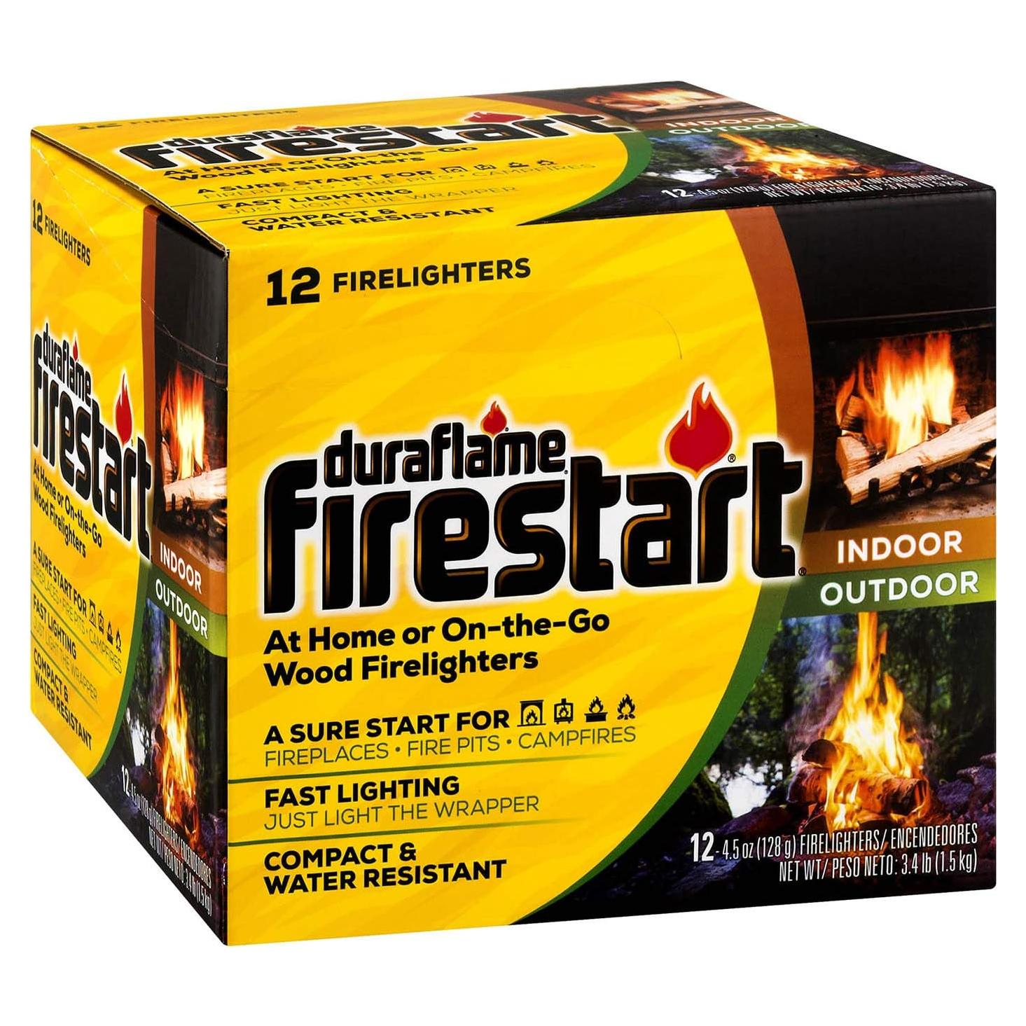 Encendedores Duraflame Firestart 12 Paquetes Amarillo