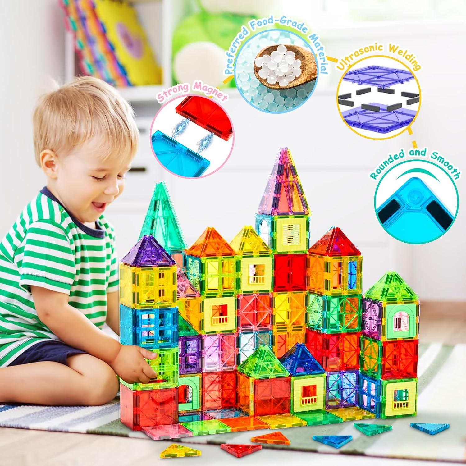 Azulejos Magnéticos Doyppe 100 PCS Juguetes Educativos 3-9 Años
