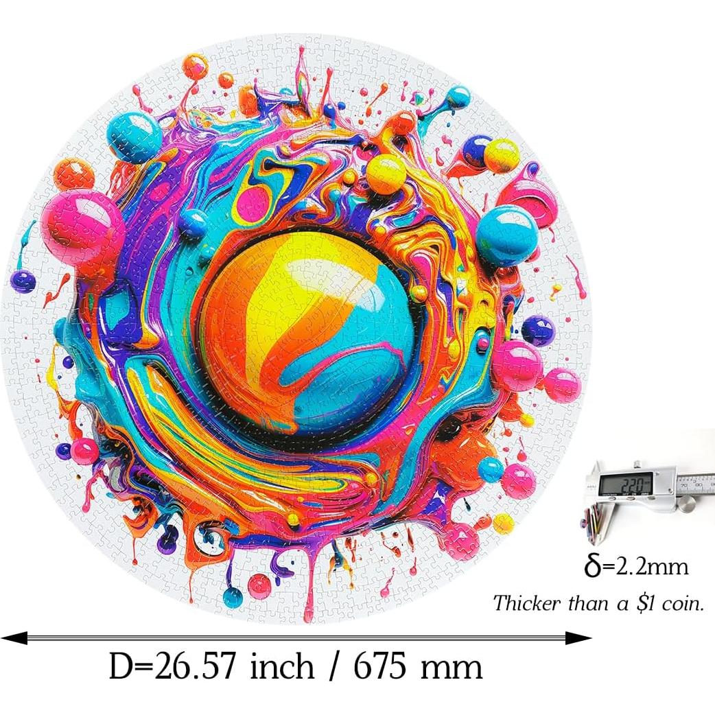 Rompecabezas Bgraamiens 1000 Piezas Salpicaduras de Pintura