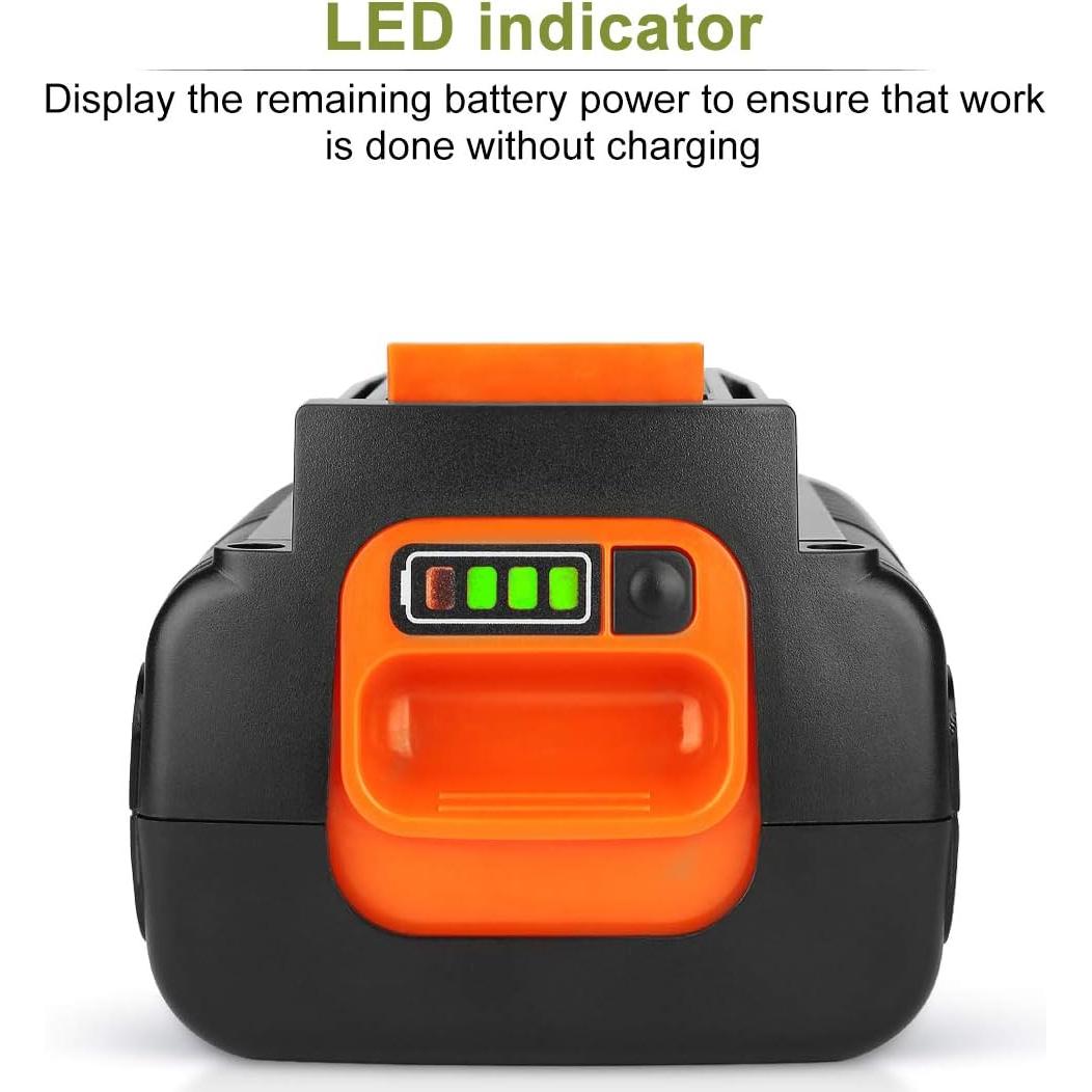 Batería de Reemplazo 40V 3000mAh para Black+Decker LBX2040