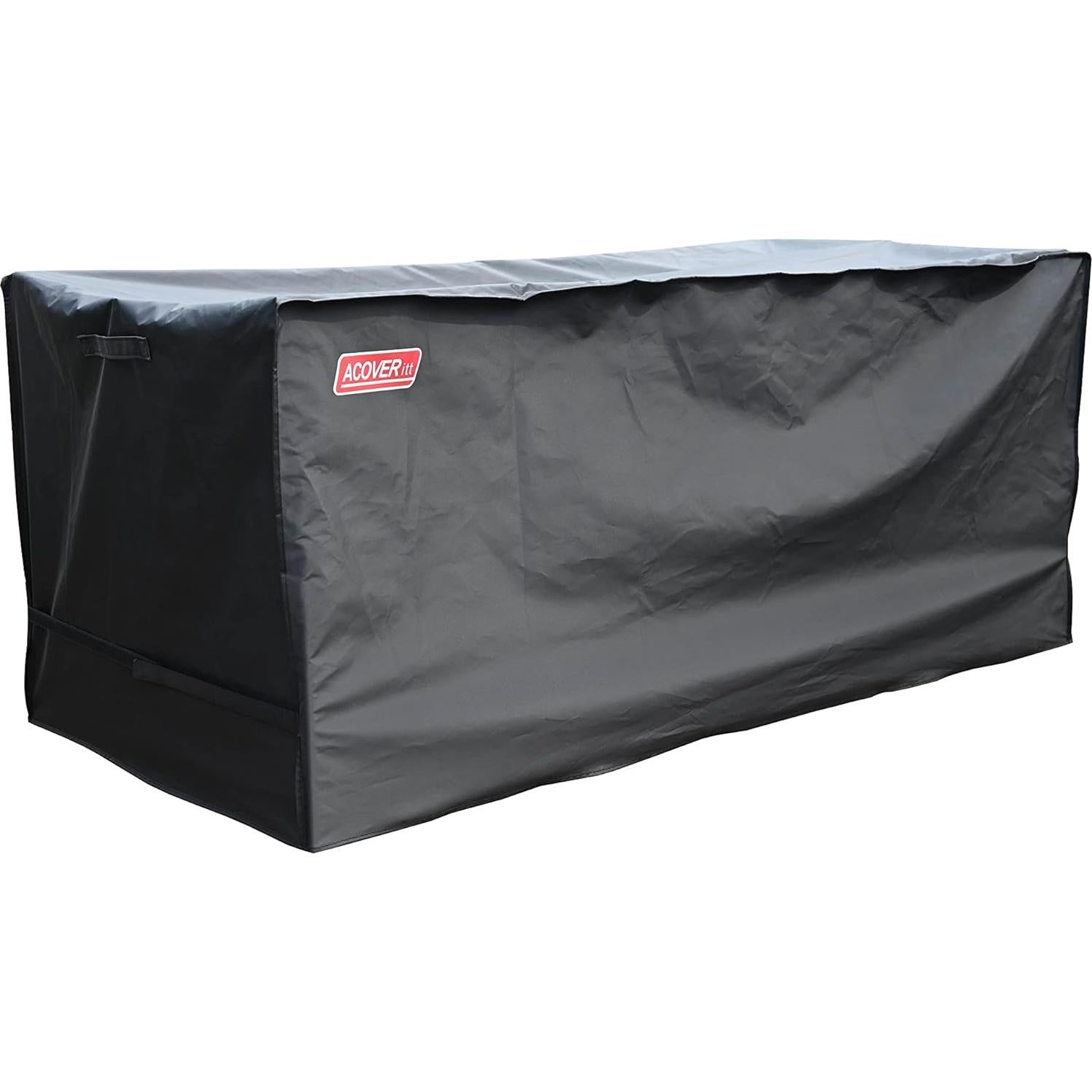 Cubierta de caja de almacenamiento exterior Acoveritt 133.6x67.8cm Negro