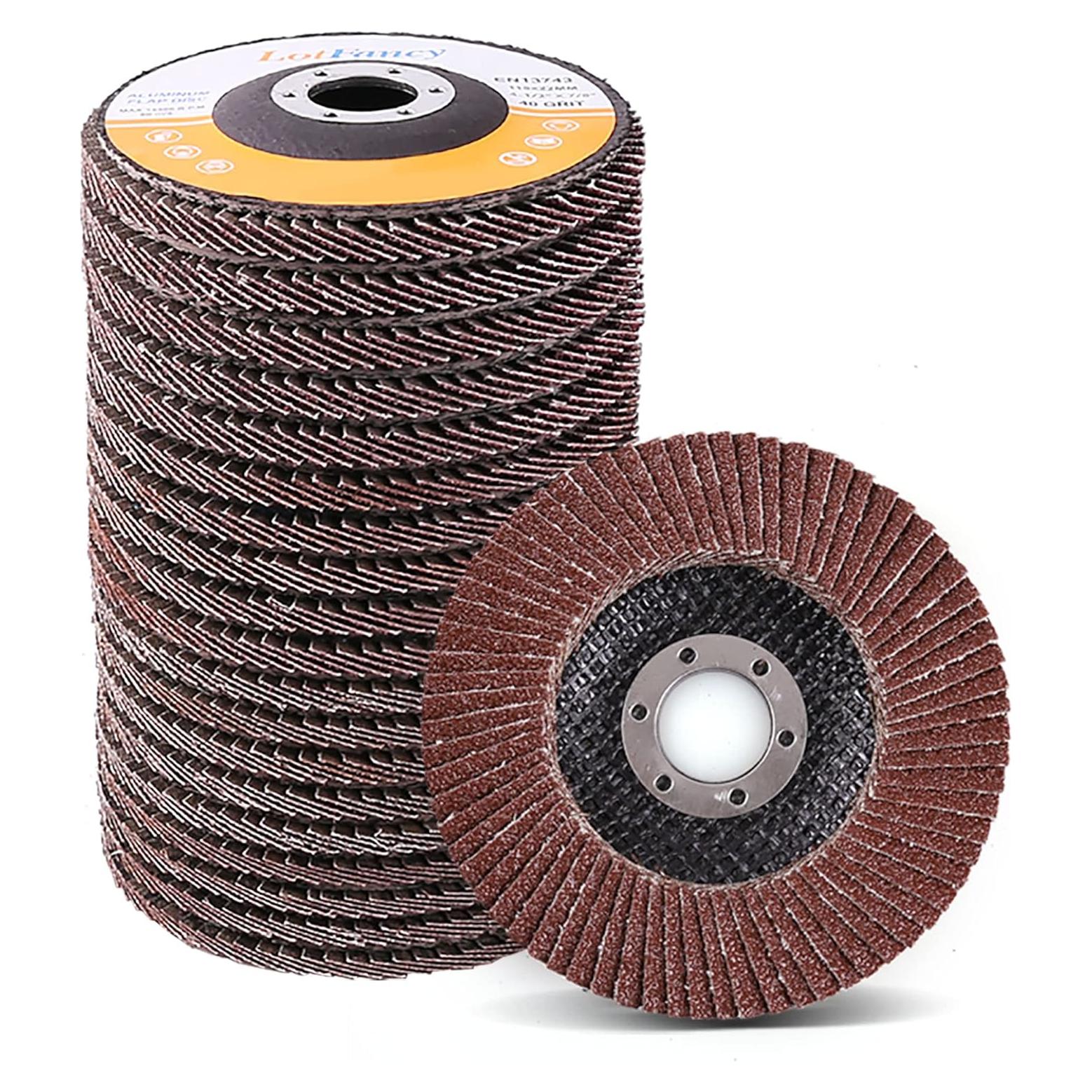 Discos de Aleta 4.5" LotFancy - 20 Piezas Grano Surtido