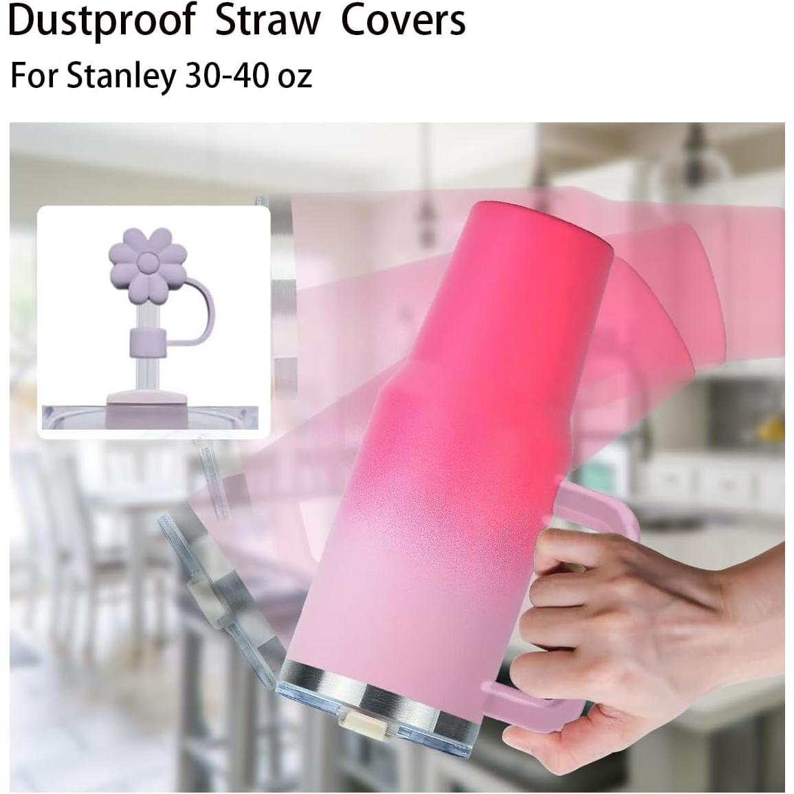 Cubiertas de Pajitas de Silicona TLFOMIA 10mm 6 Piezas