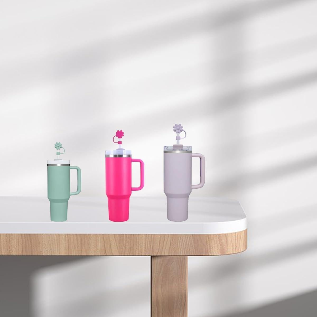 Cubiertas de Pajitas de Silicona TLFOMIA 10mm 6 Piezas