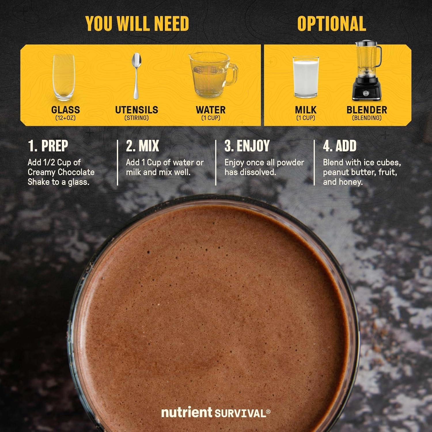 Polvo de Proteína de Suero Nutrient Survival 0.94 kg Chocolate