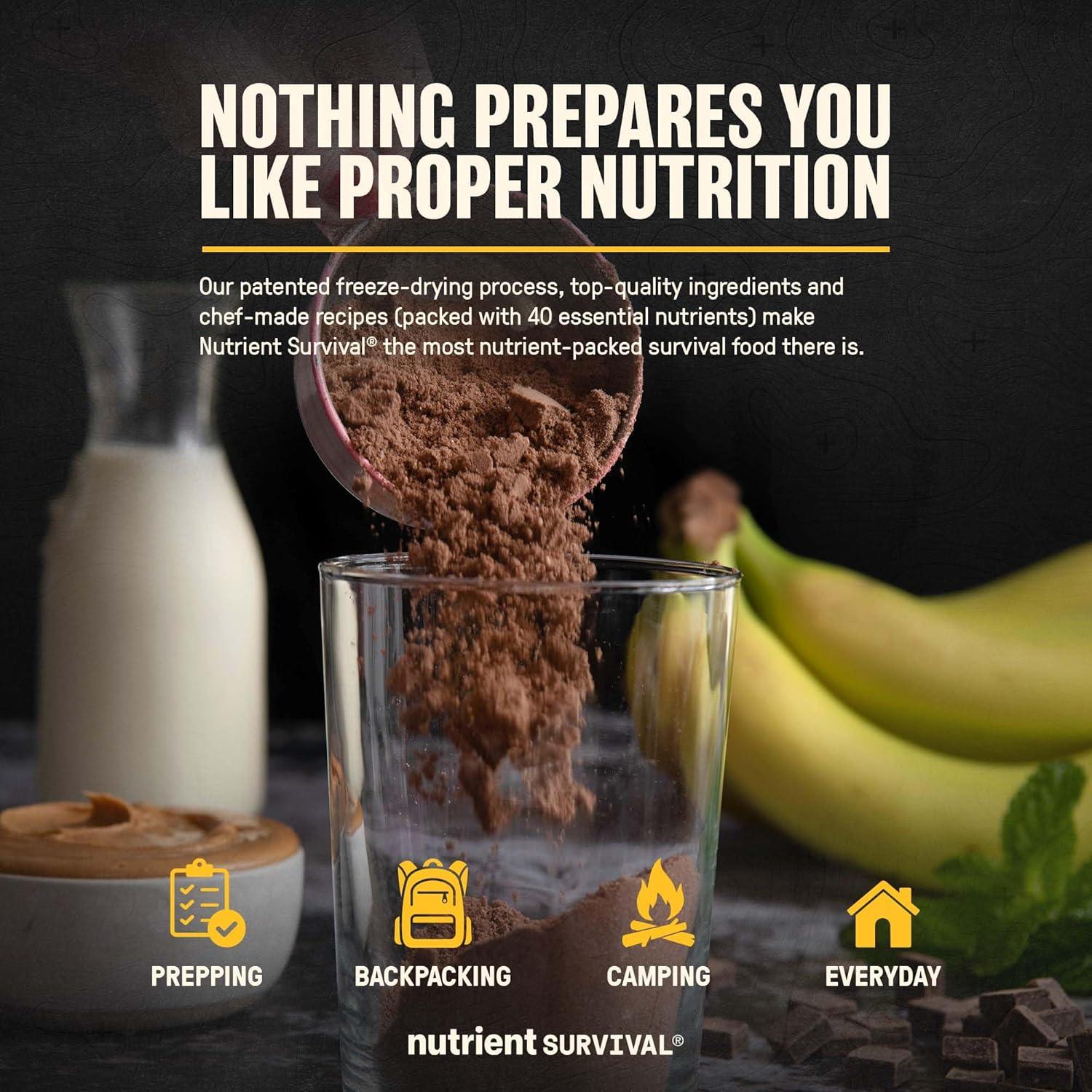 Polvo de Proteína de Suero Nutrient Survival 0.94 kg Chocolate