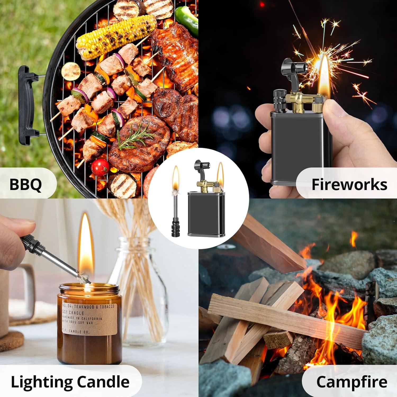 Encendedor Vintage Choicedc de Queroseno Recargable Negro