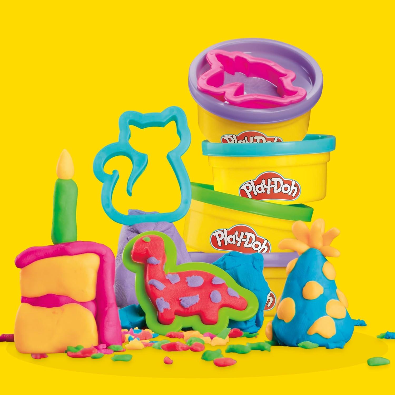 Paquete de Favor de Fiesta Play-Doh 24 Latas 56g con Cortadores