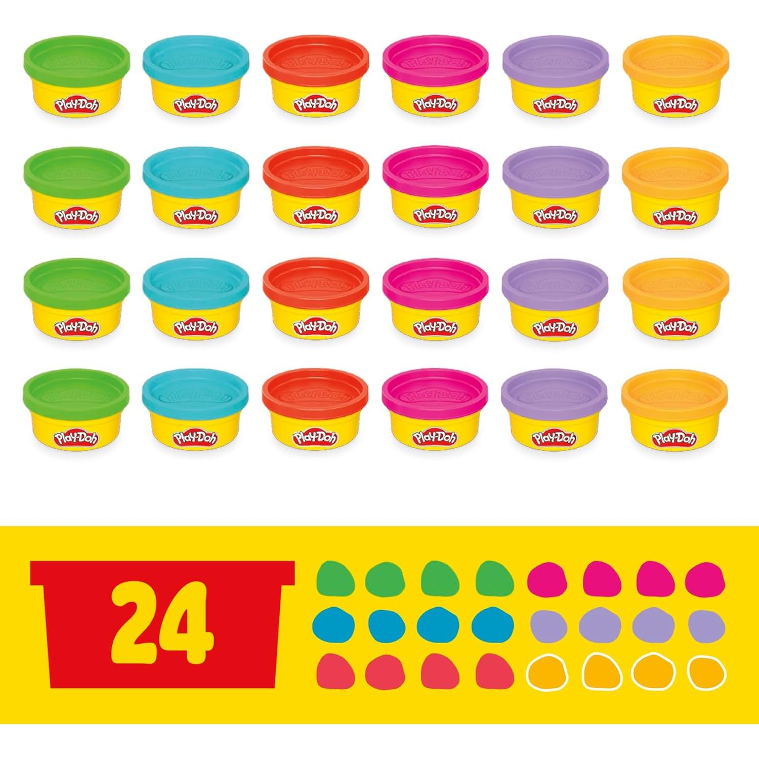 Paquete de Favor de Fiesta Play-Doh 24 Latas 56g con Cortadores