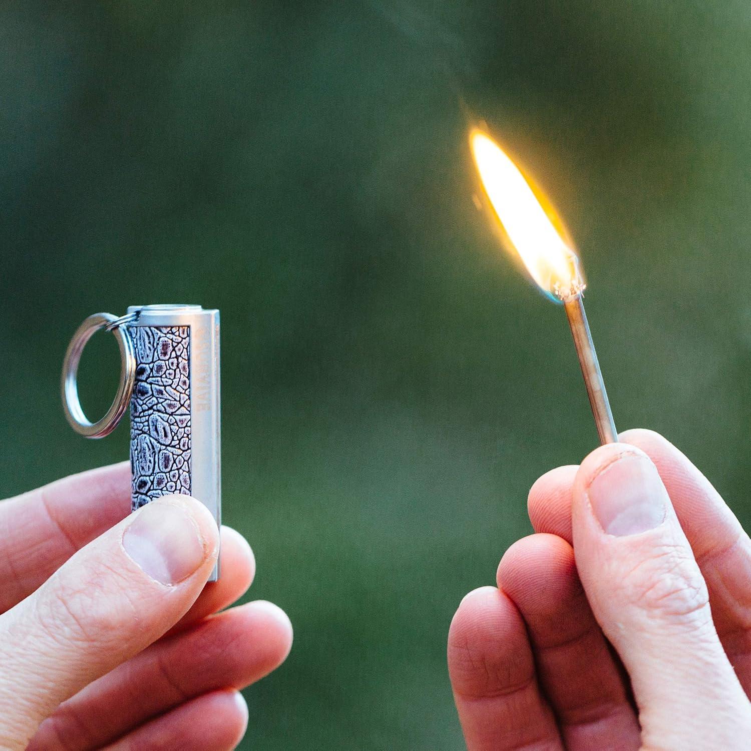 Encendedor Reutilizable SURVIVE de Metal, 2 Piezas