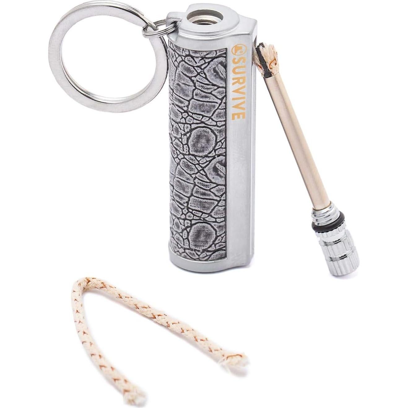 Encendedor Reutilizable SURVIVE de Metal, 2 Piezas