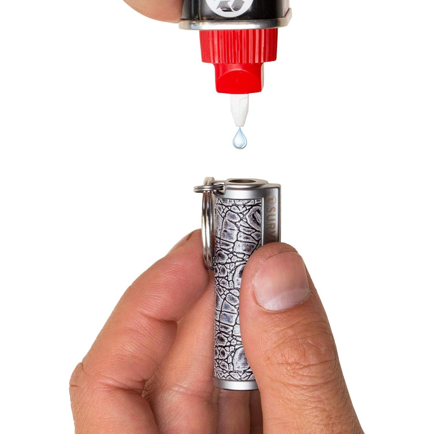 Encendedor Reutilizable SURVIVE de Metal, 2 Piezas