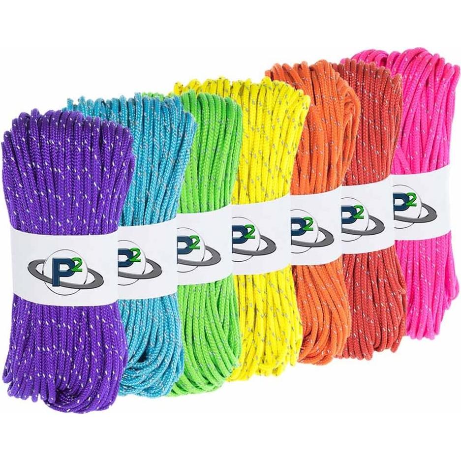 Cuerda Táctica Paracord Planet 3.05m 95lb Nylon Púrpura Ácido