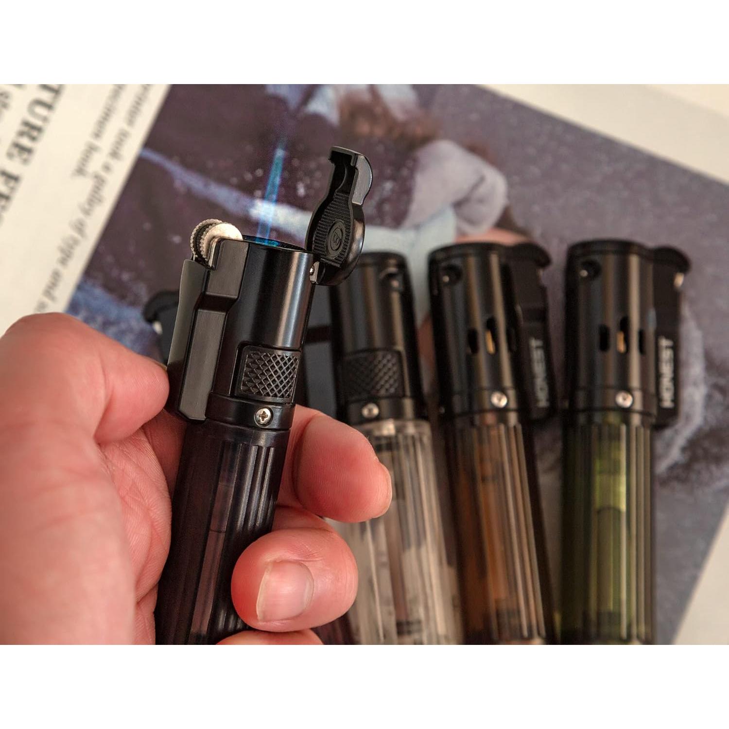 Encendedor Jet STAOSAN Recargable Visible 209g 5 Colores