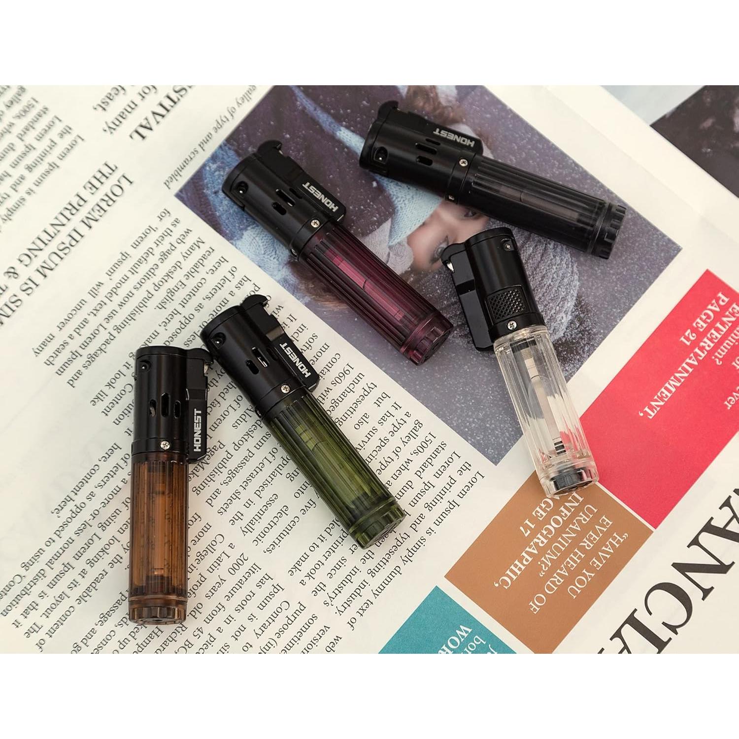 Encendedor Jet STAOSAN Recargable Visible 209g 5 Colores