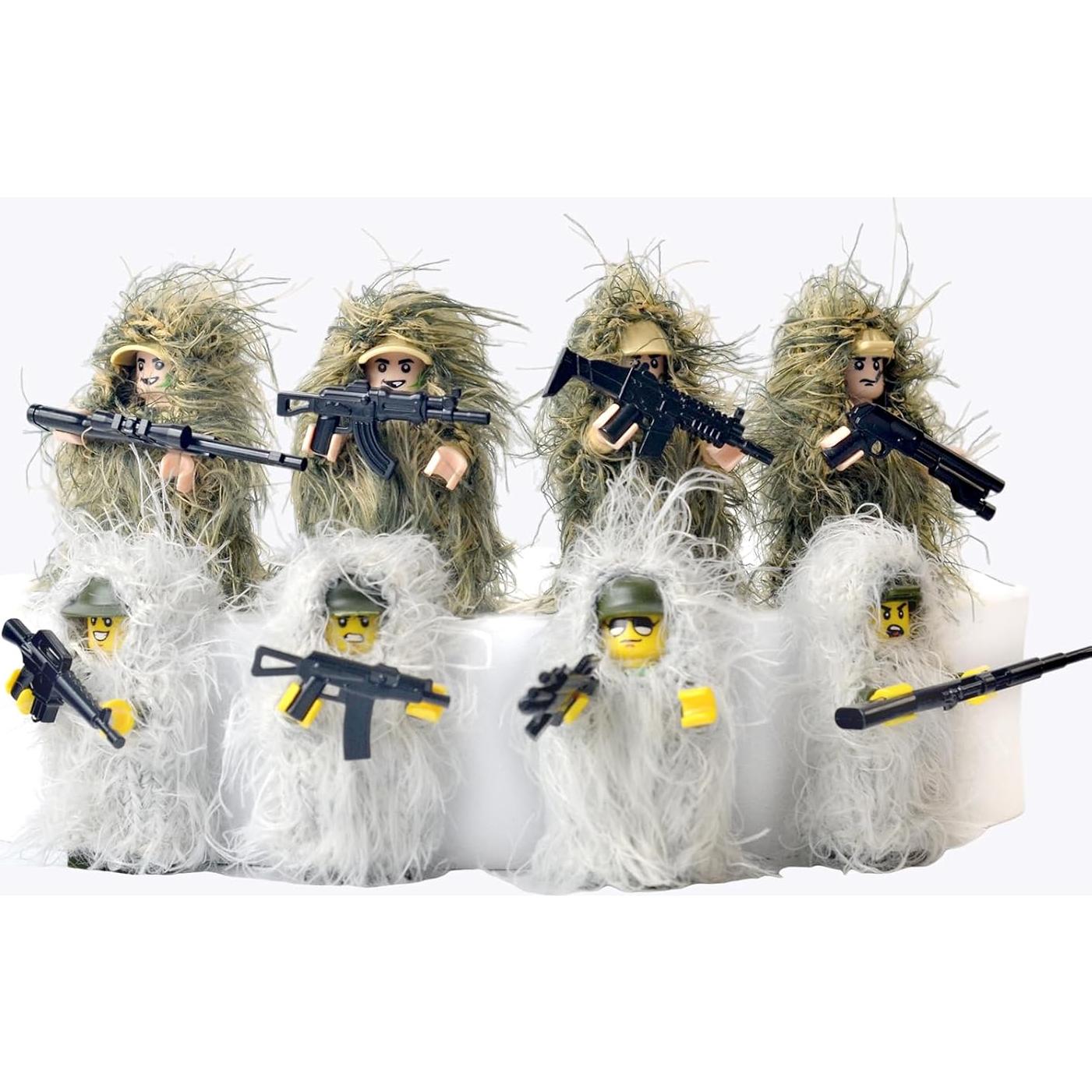 Juego de Soldados de Camuflaje Militar LEARFEI - 8 Figuras