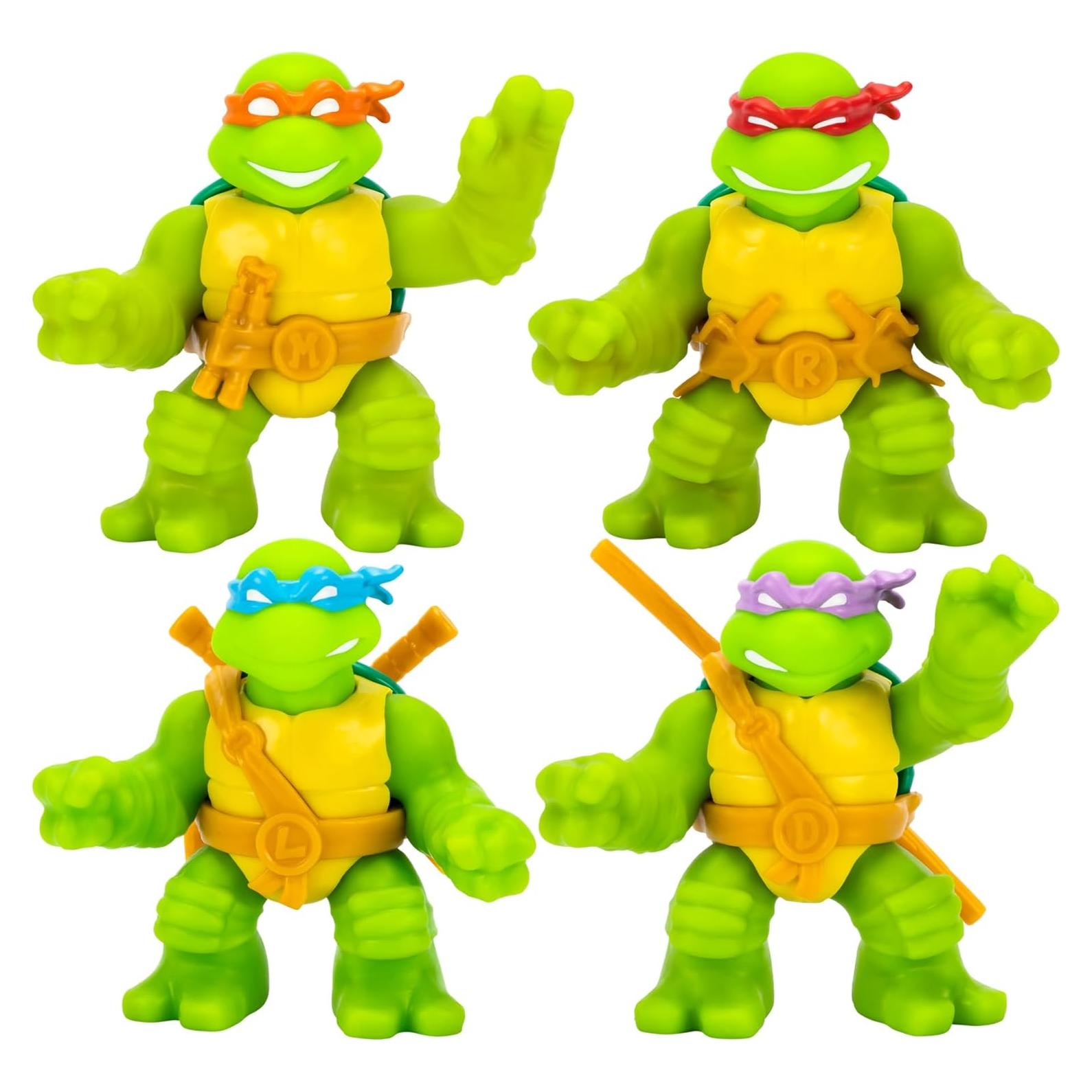 Héroes de Goo Jit Zu Tortugas Ninja Paquete de 4 Figuras