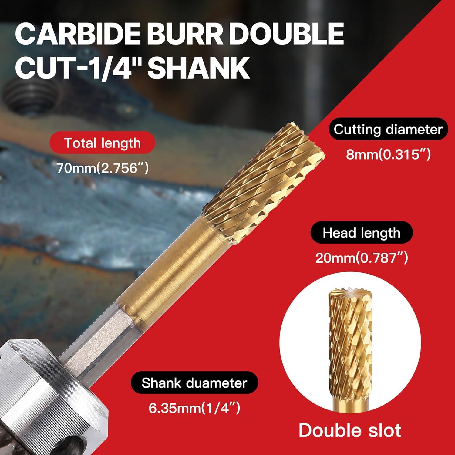 Bits de Carburo 1/4" HUHAO para Dremel - Kit de Pulido 1pc