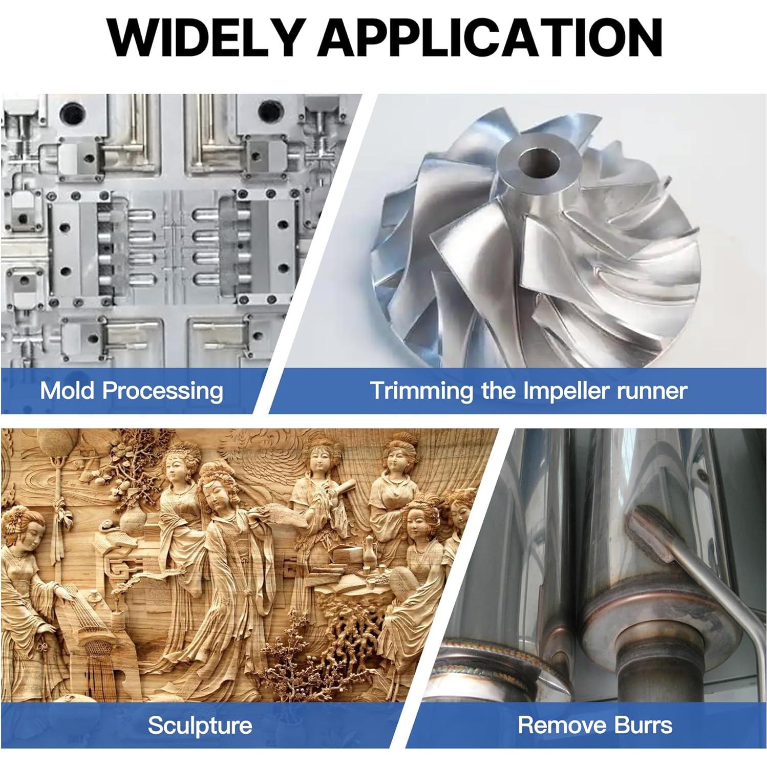 Bits de Carburo 1/4" HUHAO para Dremel - Kit de Pulido 1pc