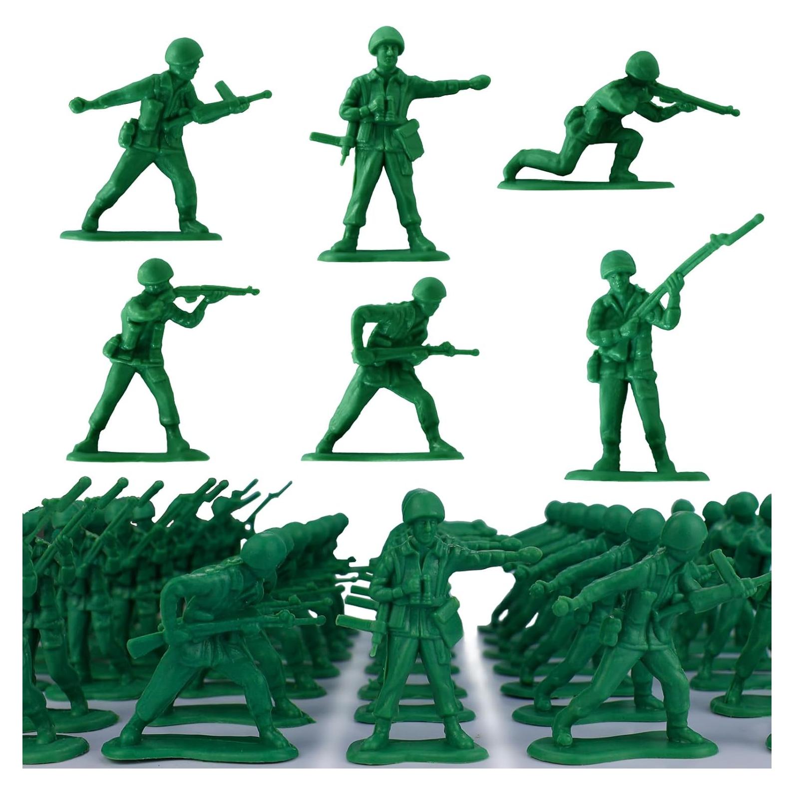 Conjunto de Soldados de Juguete HAPTIME 50 pcs Verde Plástico