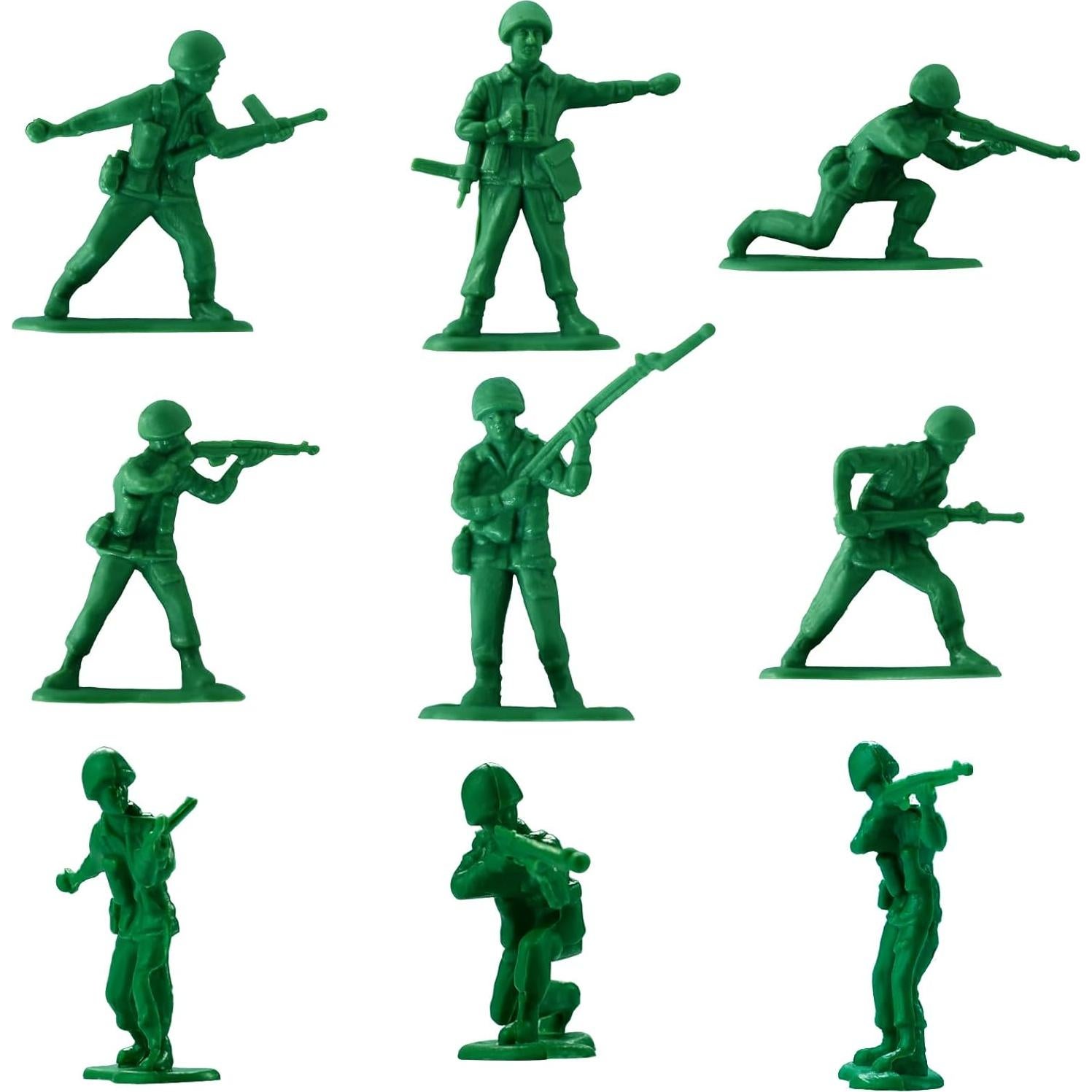 Conjunto de Soldados de Juguete HAPTIME 50 pcs Verde Plástico