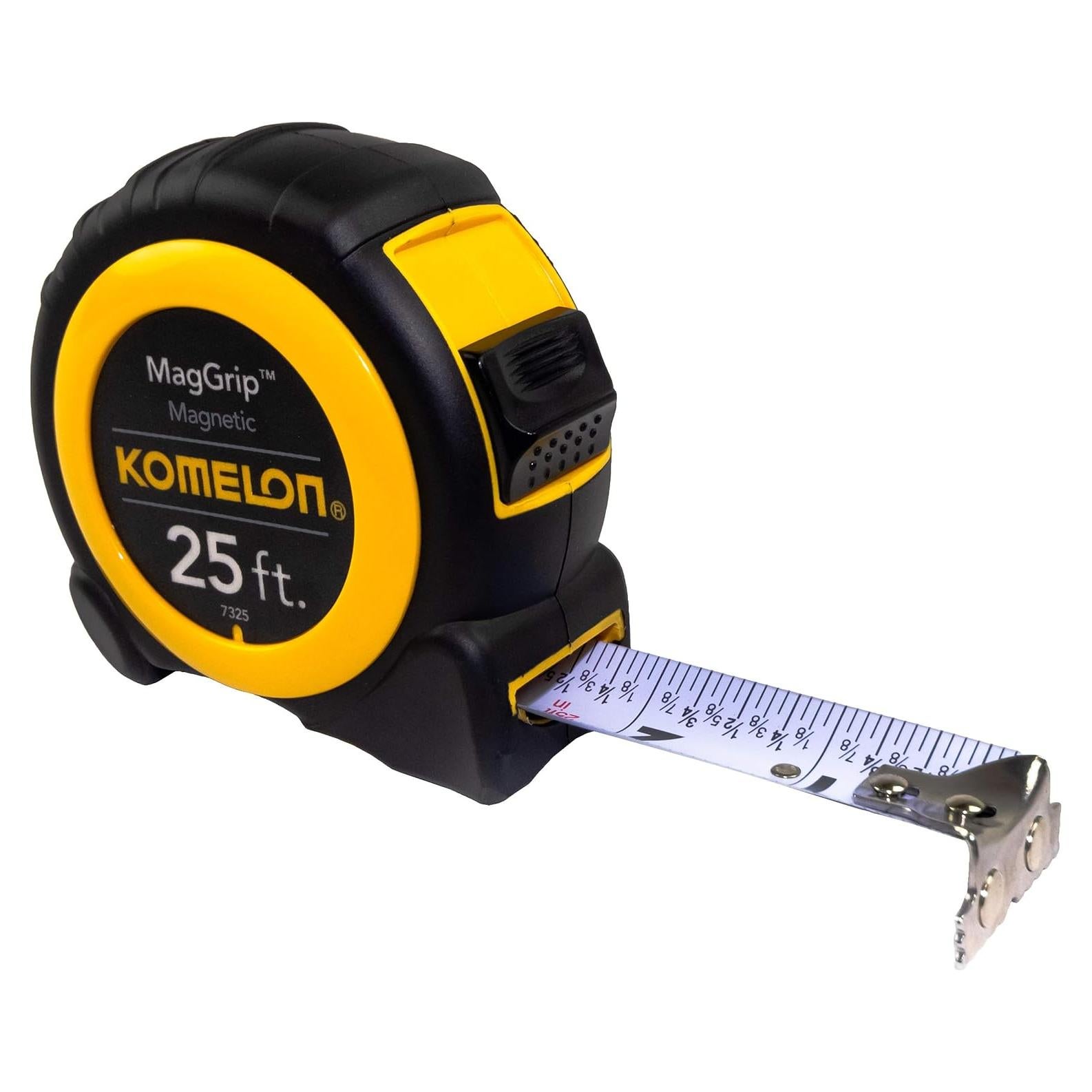 Cinta Métrica Magnética Komelon 7325 7.6 m x 2.54 cm Amarillo/Negro