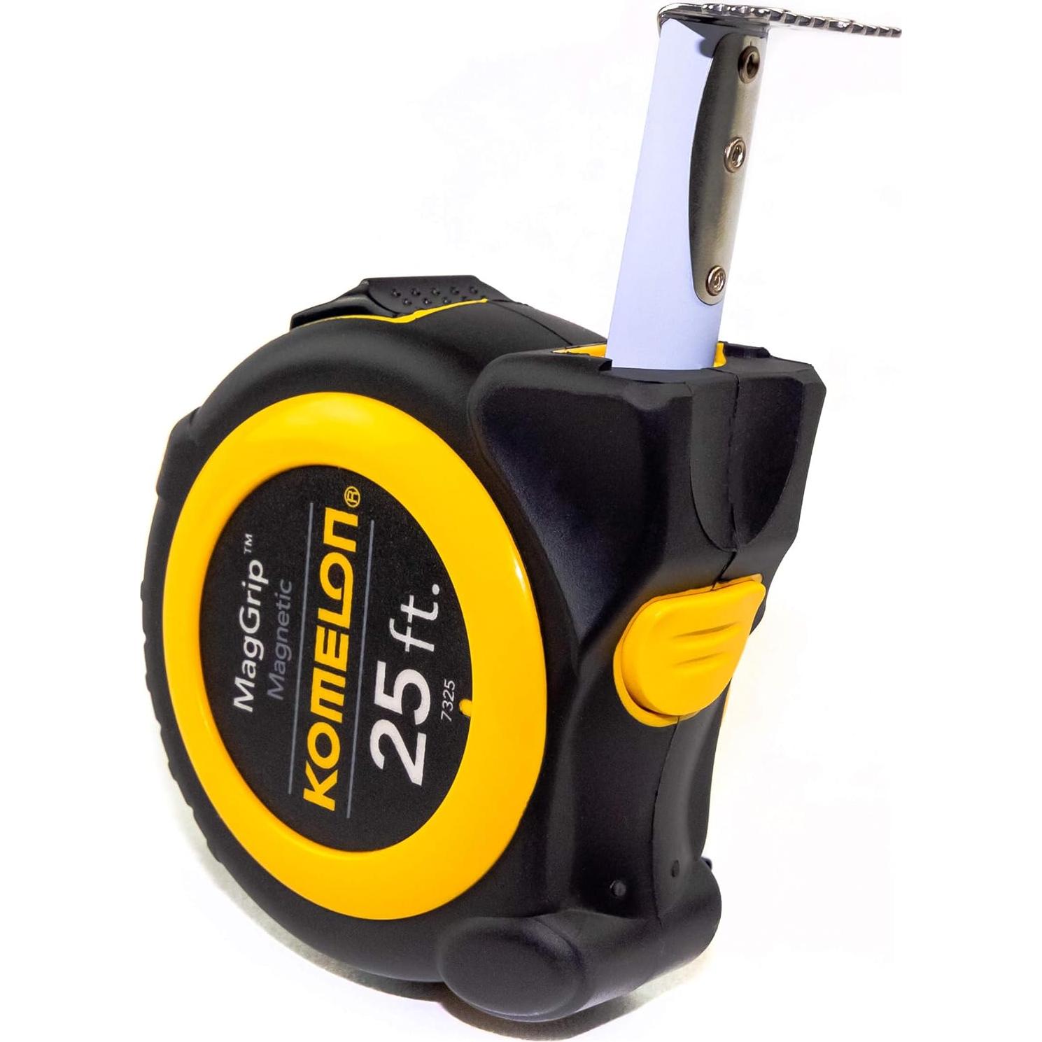 Cinta Métrica Magnética Komelon 7325 7.6 m x 2.54 cm Amarillo/Negro