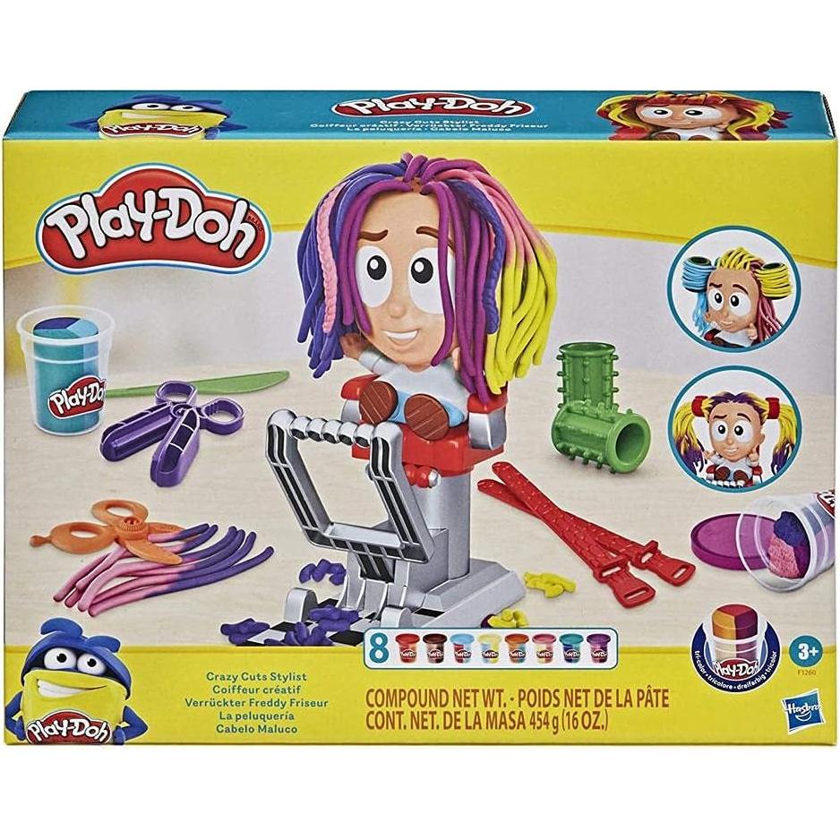 Juego de Estilista Play-Doh F1260 con 8 Latas Tricolores