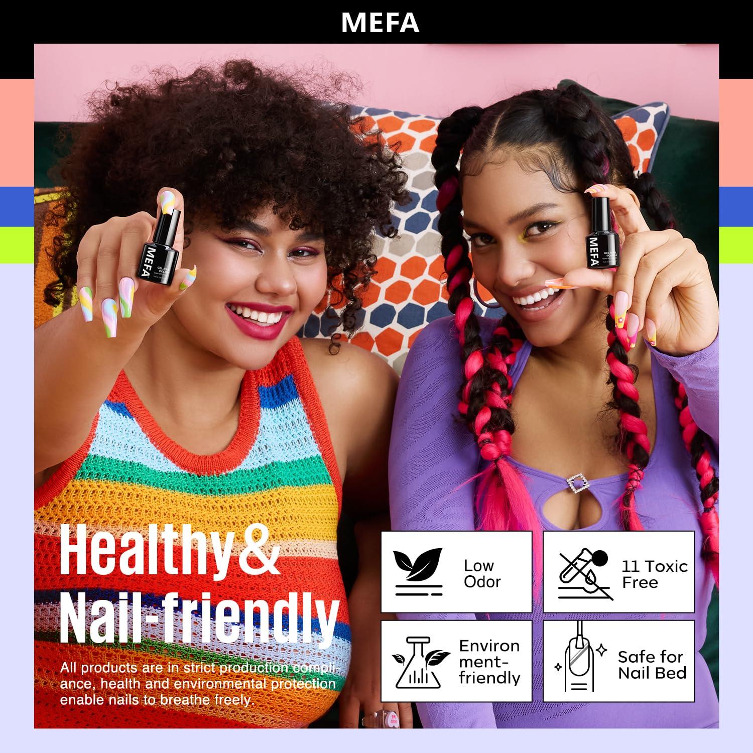 Set de Esmalte en Gel MEFA 35 Pcs 32 Colores Manicura DIY