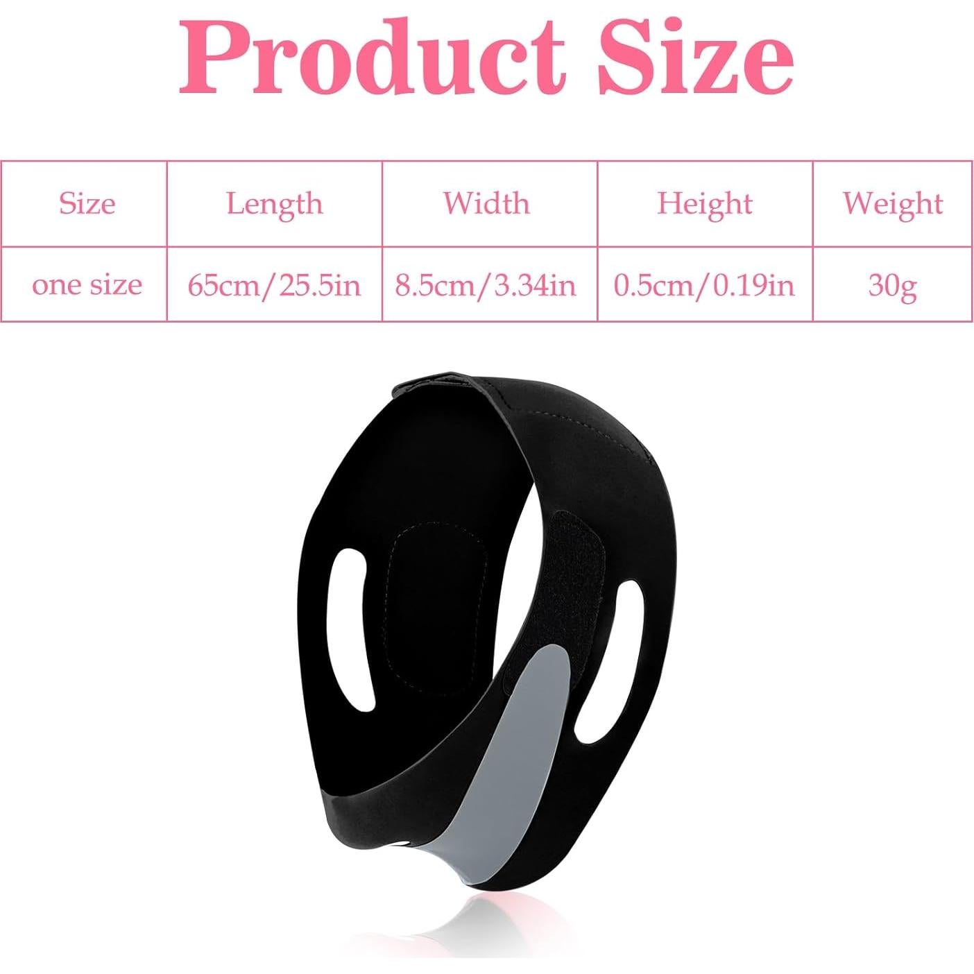 Correa de Elevación V Yuanchu para Moldeo Facial Negro