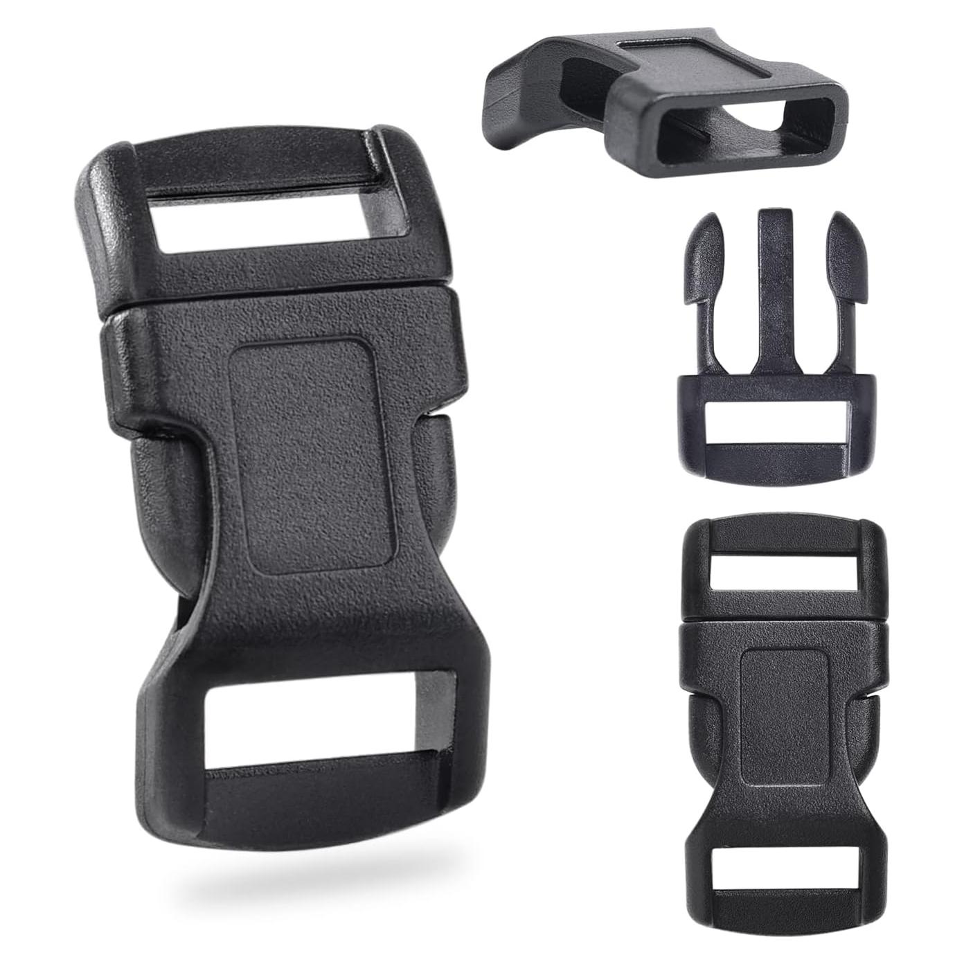 Paquete de 60 Clips de Hebilla de Paracord 12.7 mm POM