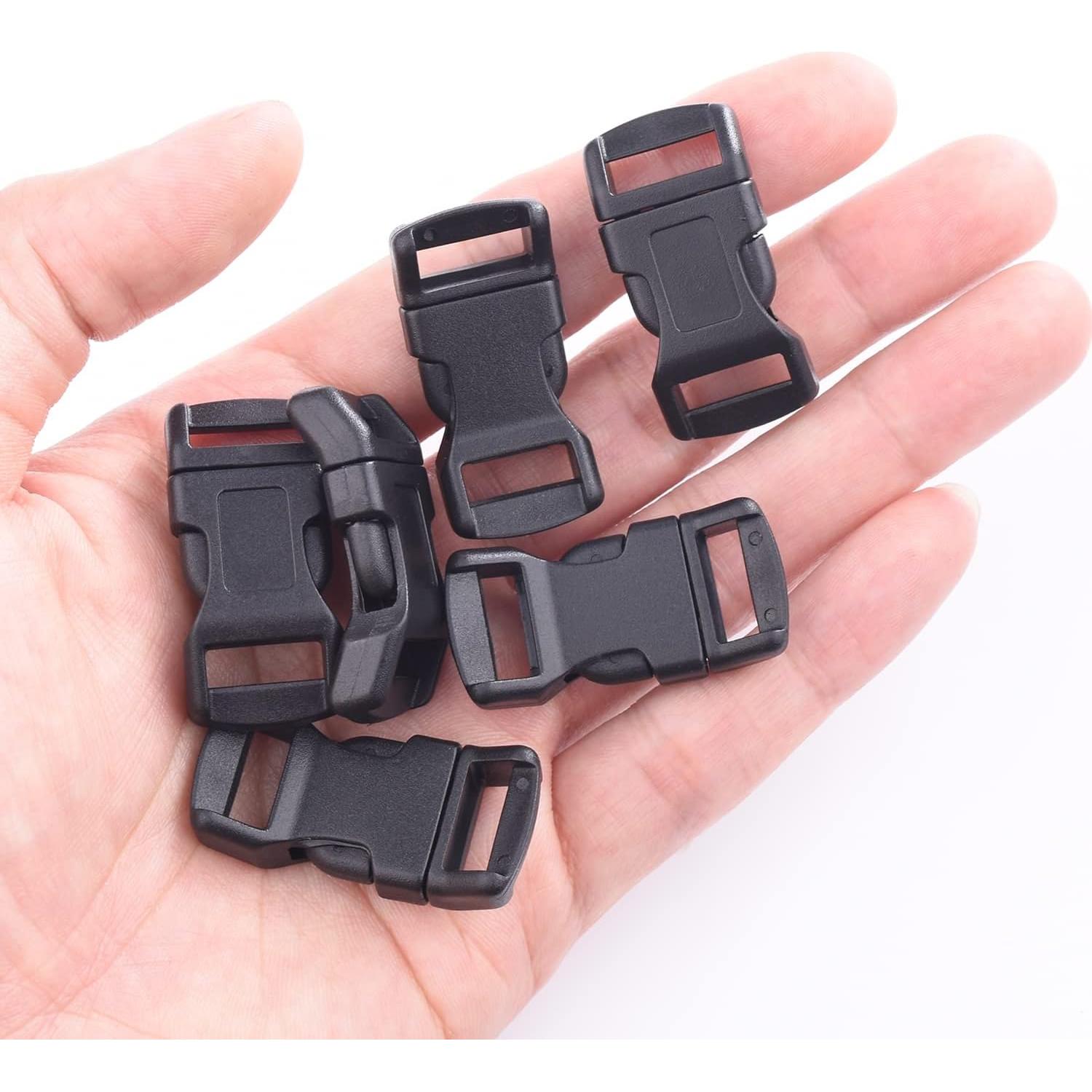 Paquete de 60 Clips de Hebilla de Paracord 12.7 mm POM