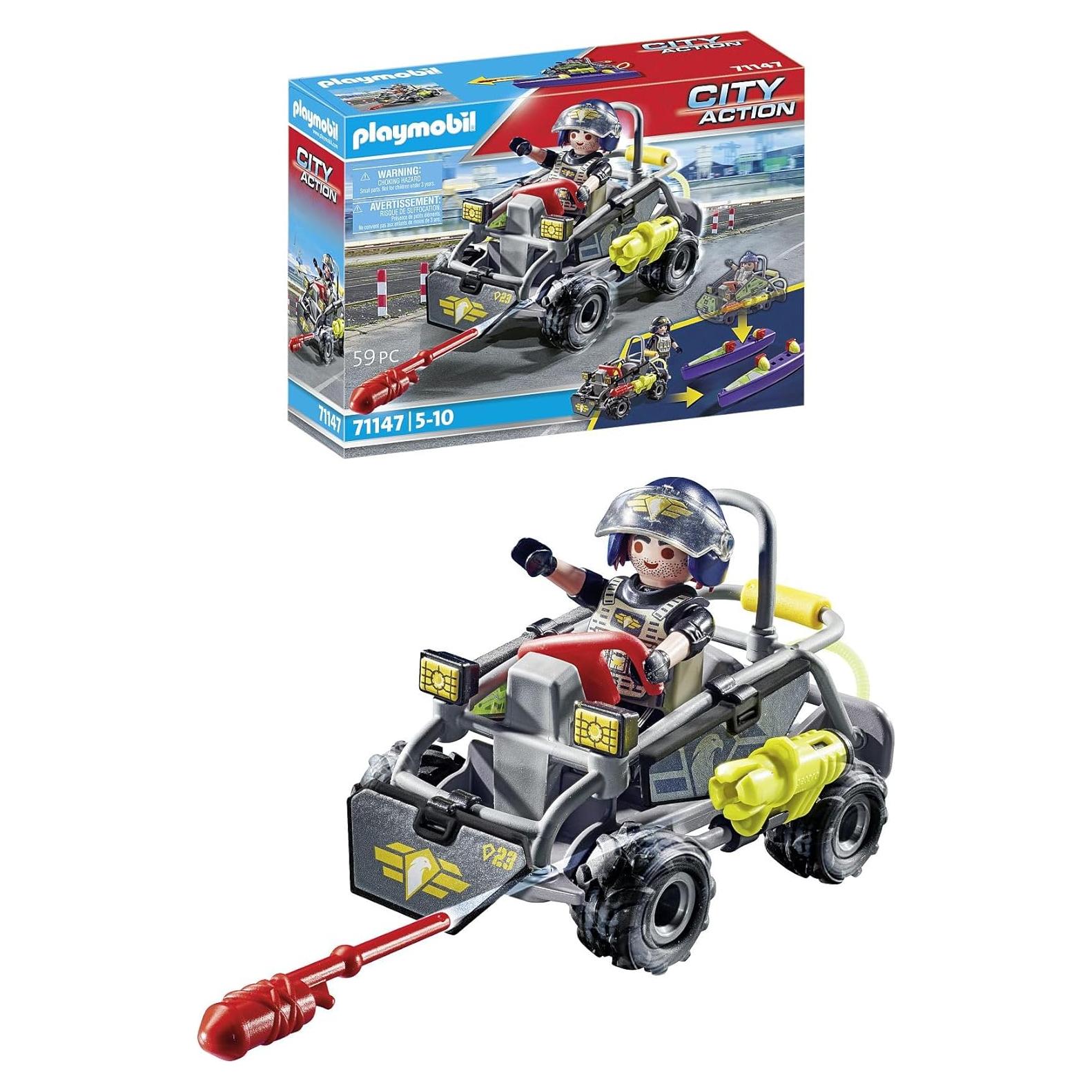 Quad Todo Terreno Policial Playmobil 71147 con figura