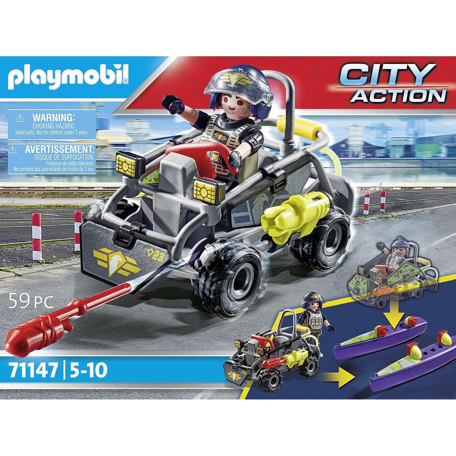 Quad Todo Terreno Policial Playmobil 71147 con figura
