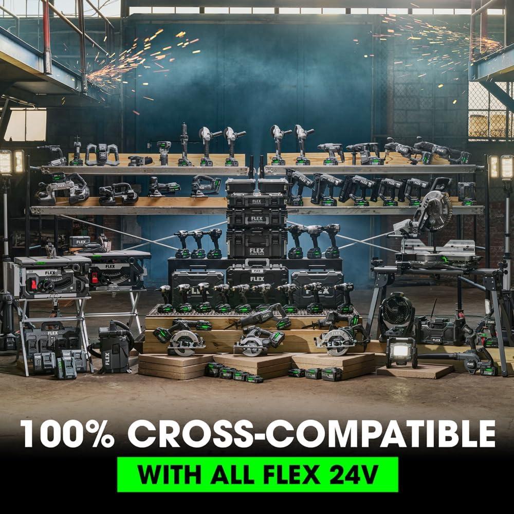 Clavadora de Acabado Sin Cable FLEX 24V 15 Gauge 1-2.5"