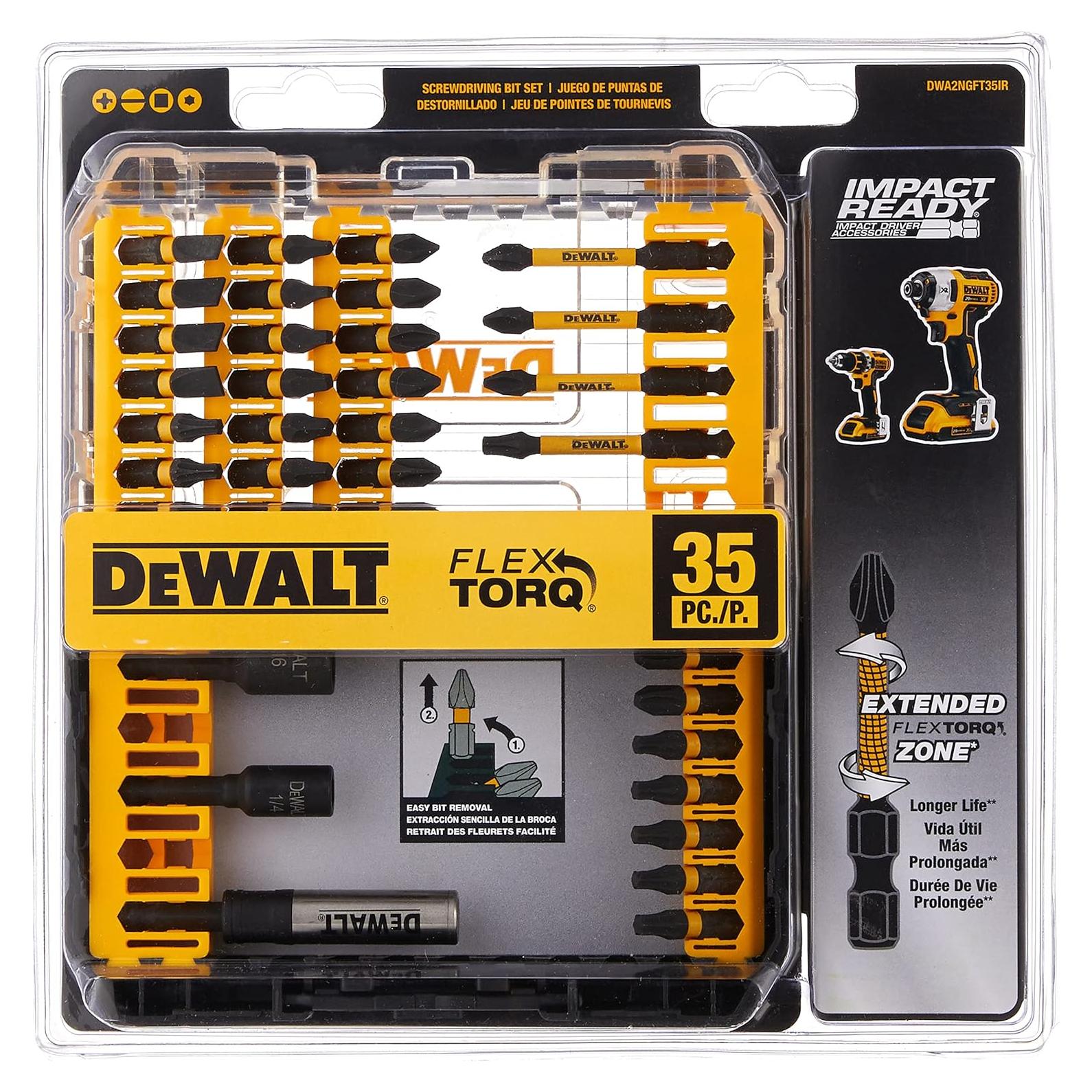 Juego de Puntas de Destornillador DEWALT 35 Piezas DWA2NGFT35IR