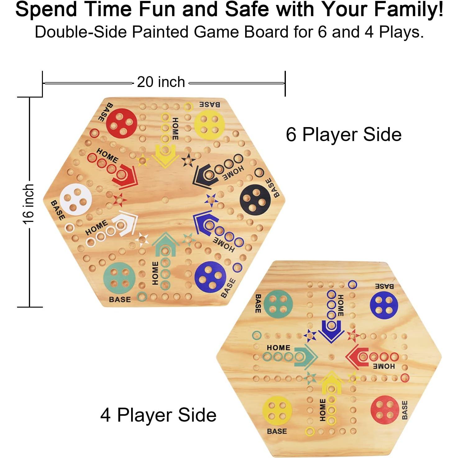 Juego de Mesa Wahoo MUCITAGF 50.8 cm Doble Cara 4-6 Jugadores