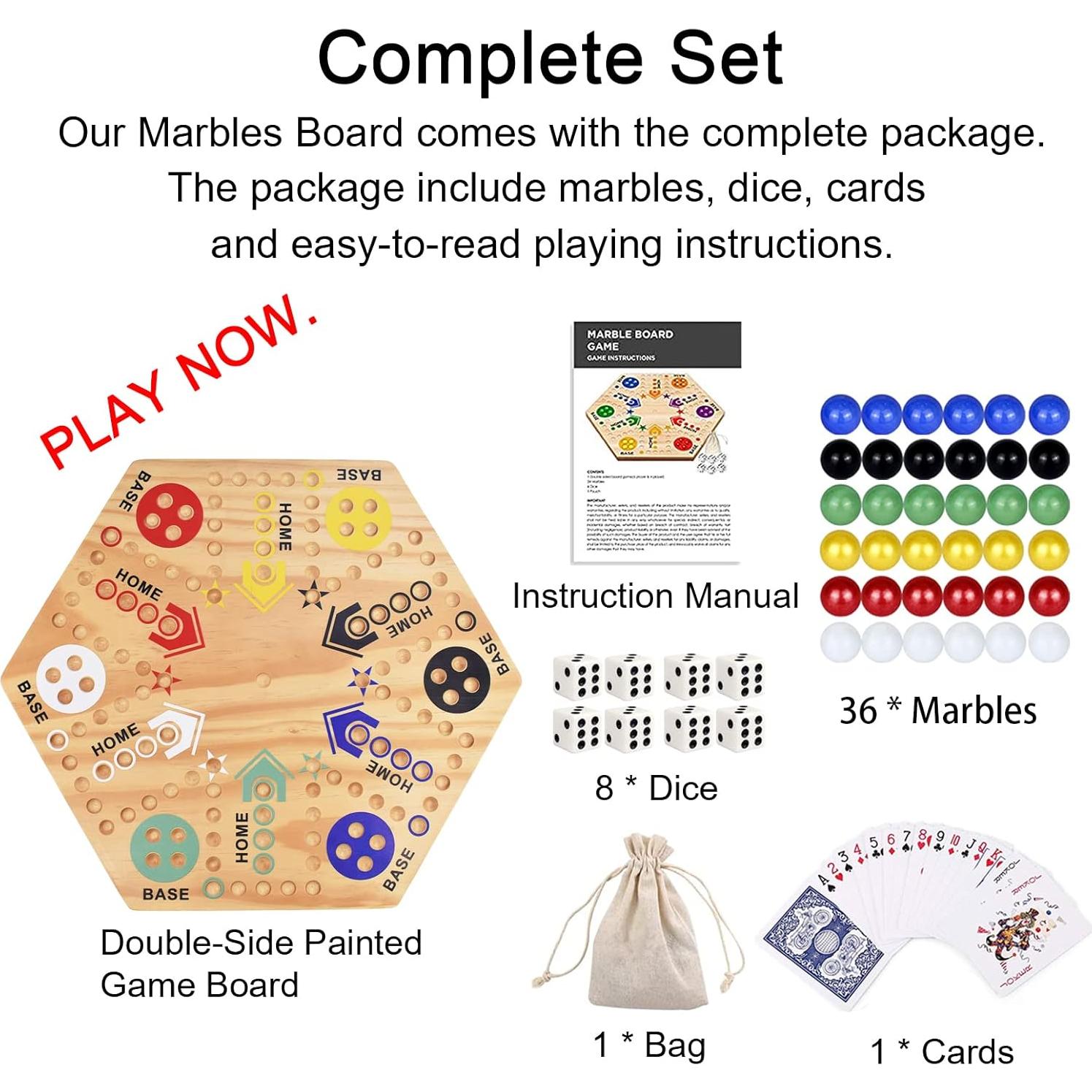 Juego de Mesa Wahoo MUCITAGF 50.8 cm Doble Cara 4-6 Jugadores