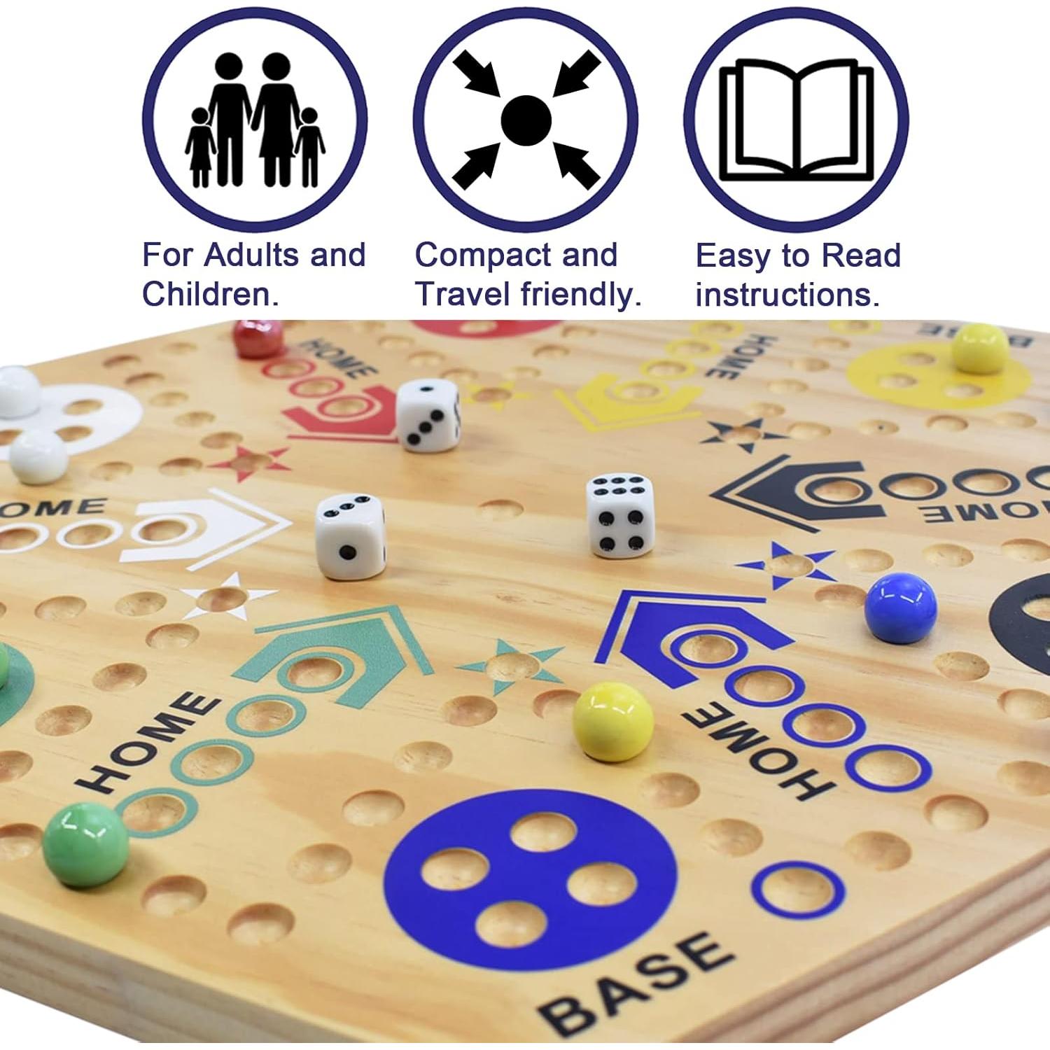 Juego de Mesa Wahoo MUCITAGF 50.8 cm Doble Cara 4-6 Jugadores