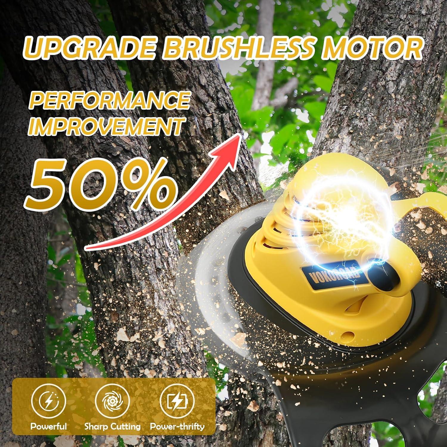 Desmalezadora Inalámbrica Vokoroad 20V Max con Cuchillas y Hilo