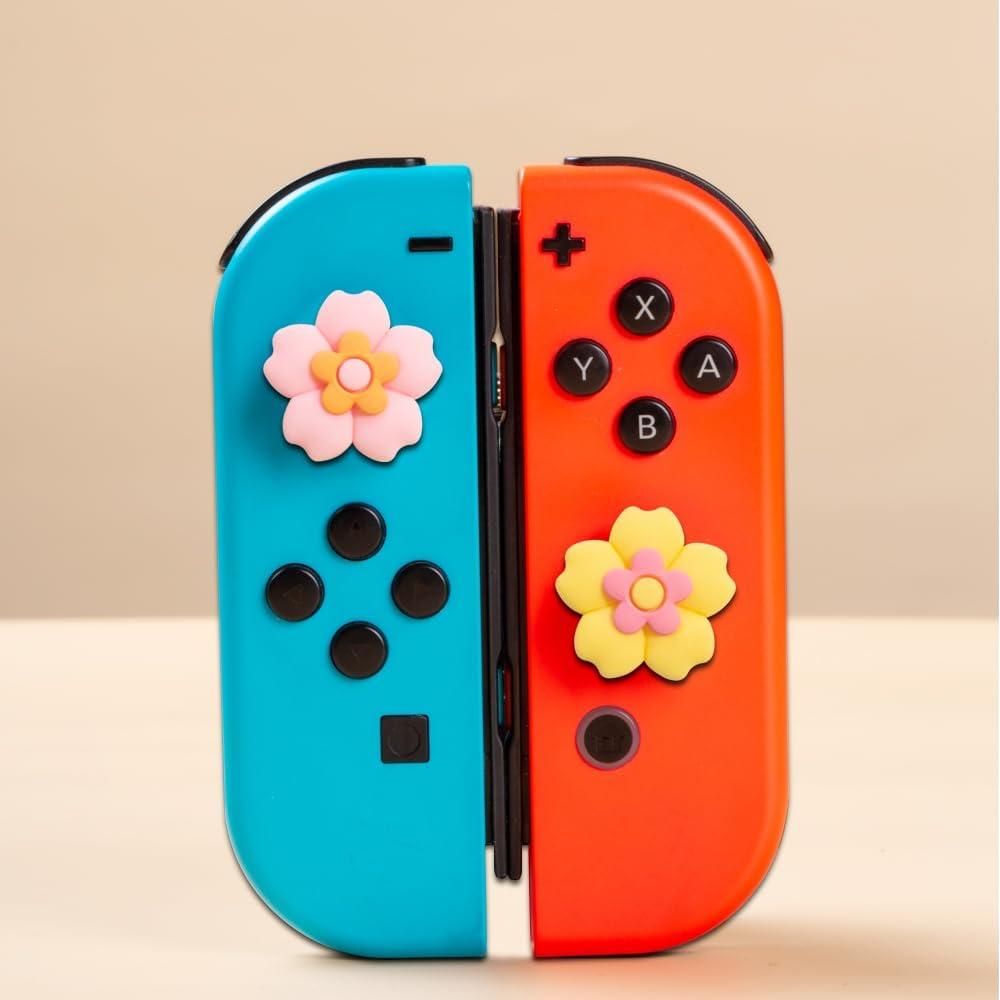 Tapas de Pulgar Kawaii PERFECTSIGHT para Nintendo Switch - 4 PCS
