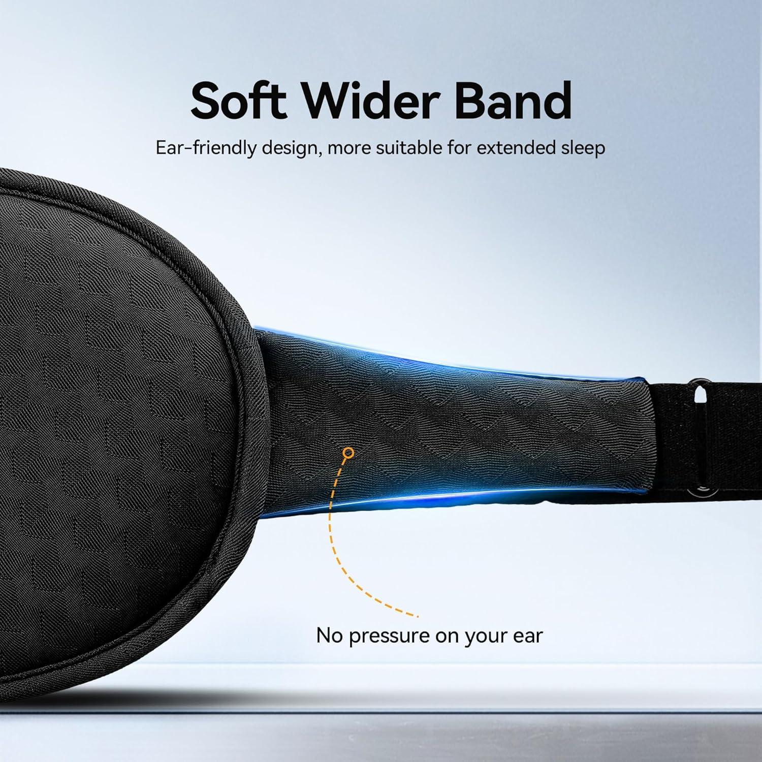 Máscara de Ojos con Peso FACEMOON 3D - Oscuridad Total, Negro